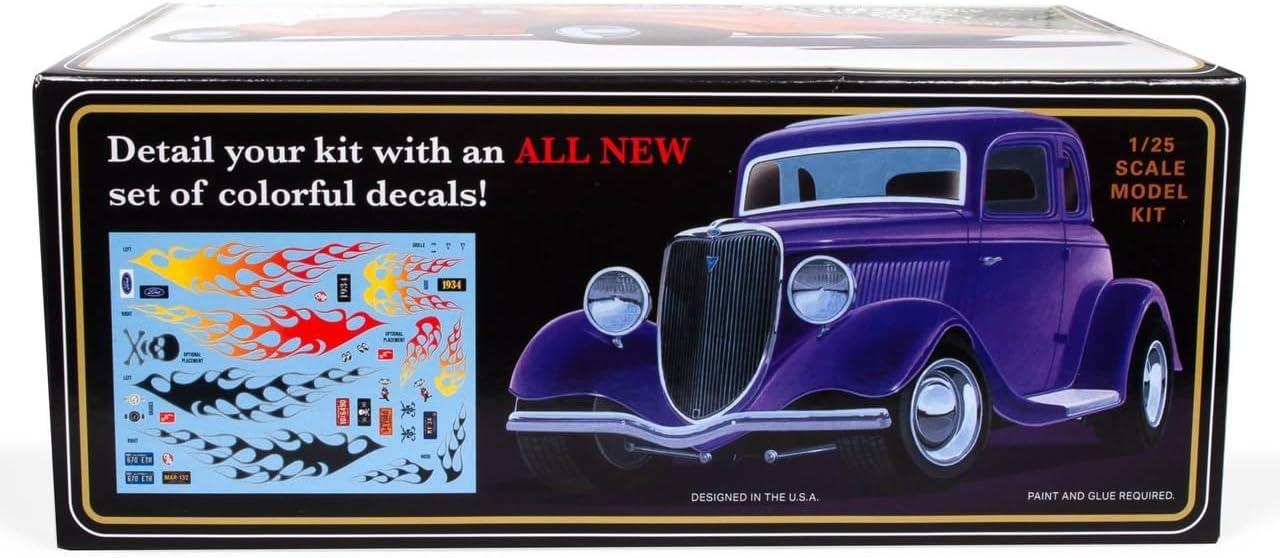 image:imageAMT Ford Louisville Short Hauler Morton Salt 125 Scale Model Kit1934 Ford 5Window Coupe Street Rod