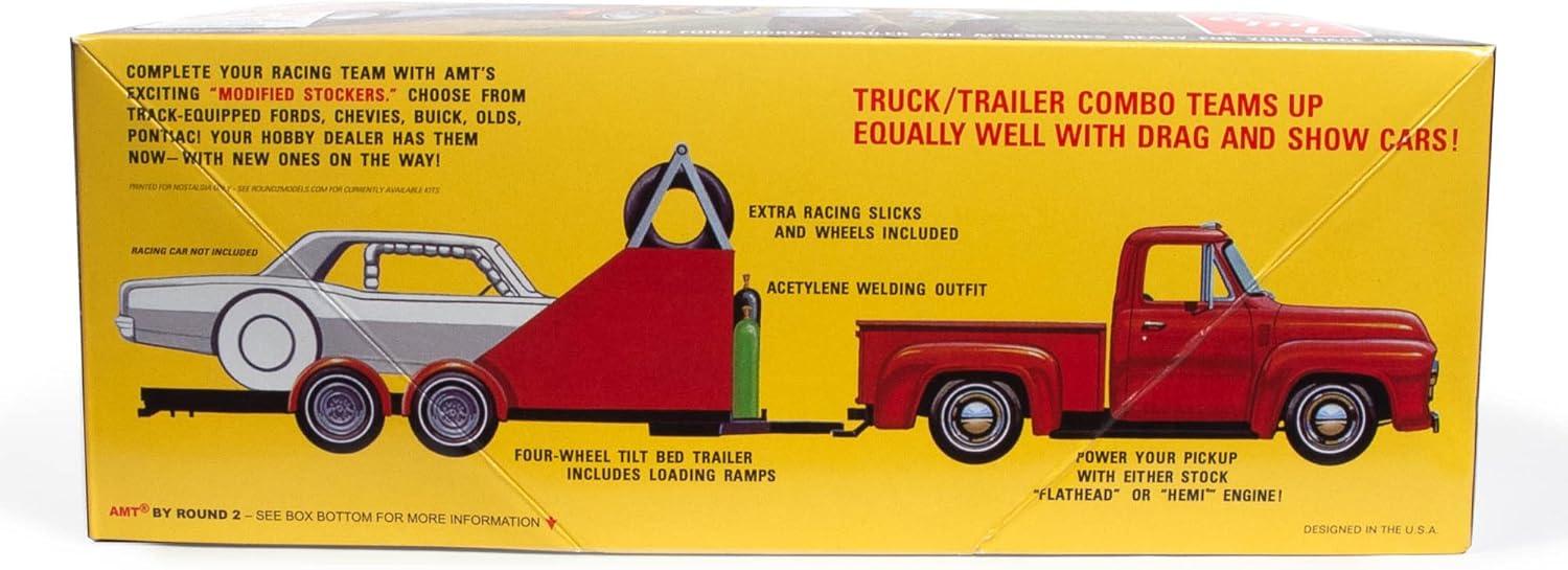 image:imageAMT Ford Louisville Short Hauler Morton Salt 125 Scale Model Kit1953 Ford Pickup Modified Stocker Hauler Gulf