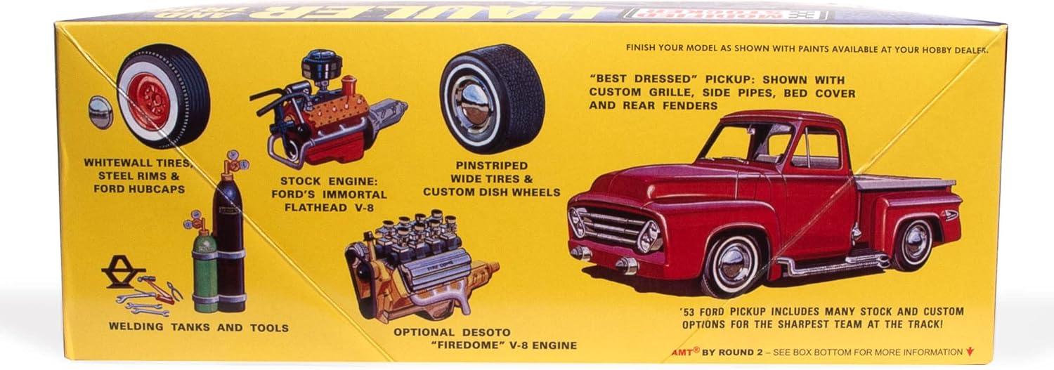 image:imageAMT Ford Louisville Short Hauler Morton Salt 125 Scale Model Kit1953 Ford Pickup Modified Stocker Hauler Gulf