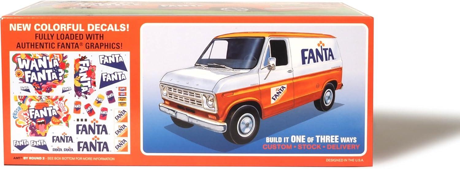 image:imageAMT Ford Louisville Short Hauler Morton Salt 125 Scale Model Kit1977 Ford Custom Van Fanta