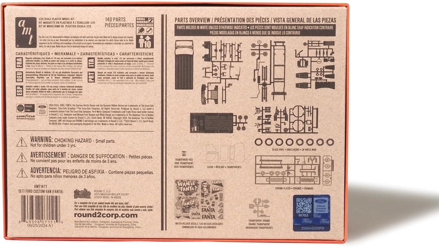 image:imageAMT Ford Louisville Short Hauler Morton Salt 125 Scale Model Kit1977 Ford Custom Van Fanta