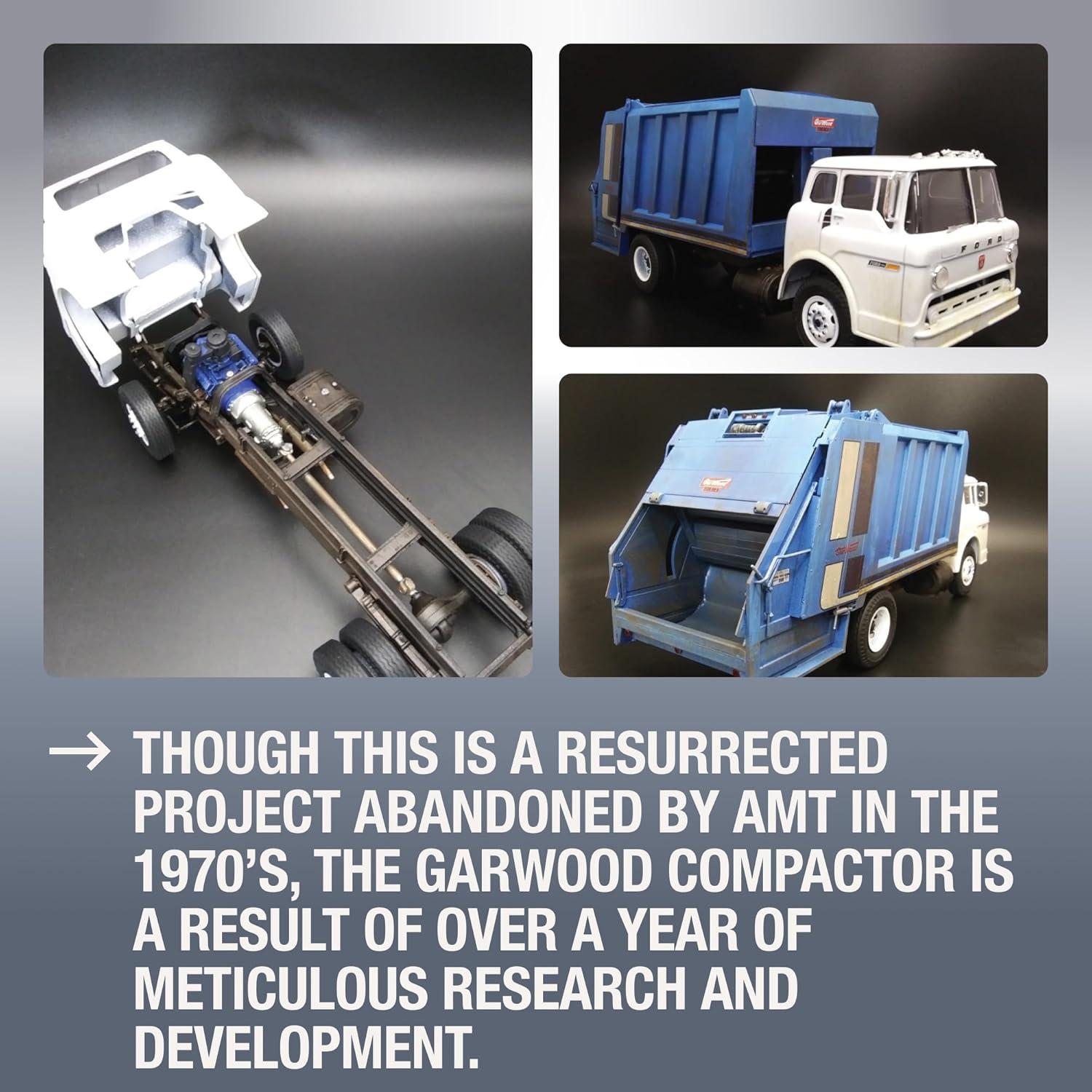 image:imageAMT Ford Louisville Short Hauler Morton Salt 125 Scale Model KitFord C600 Gar Wood Load Packer Garbage Truck
