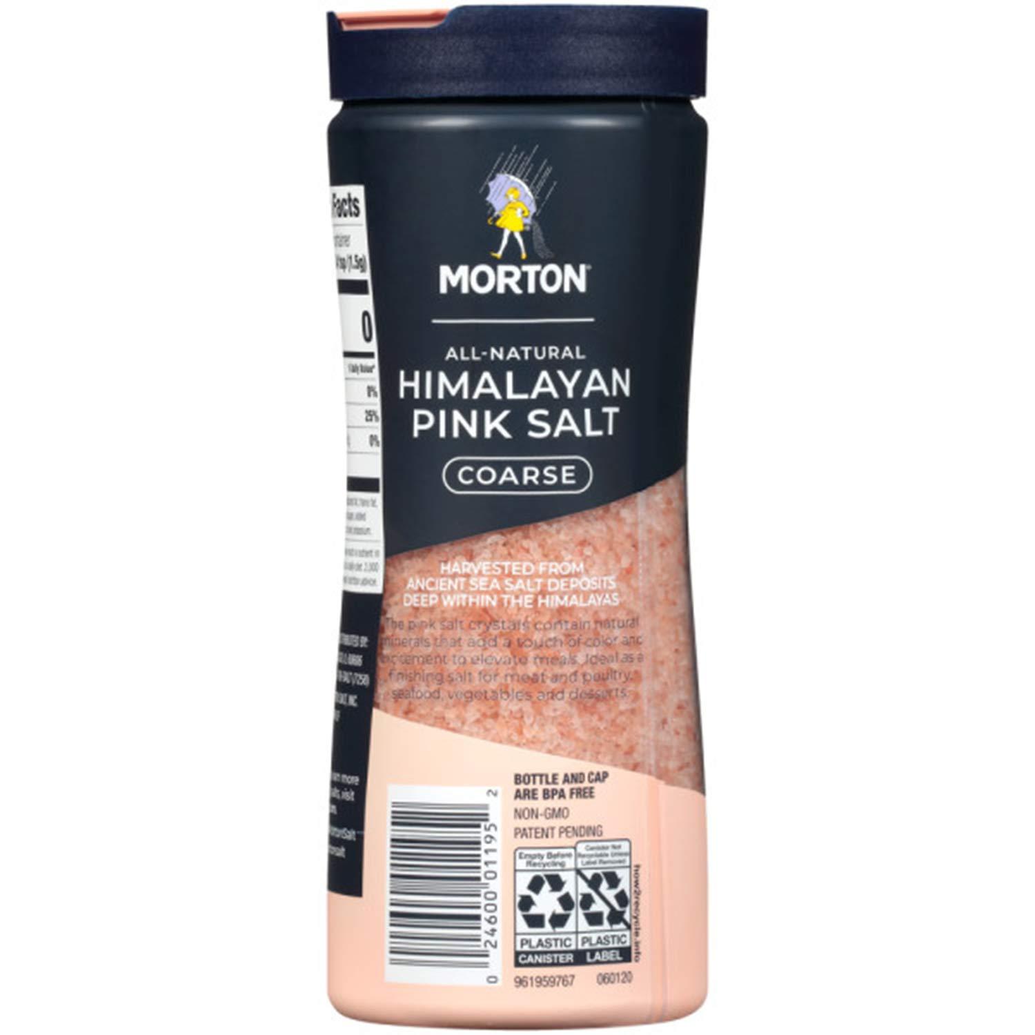 image:imageMorton AllNatural Himalayan Pink Salt Coarse 176 oz 2Pack Perfect for Cooking amp Finishing176 Ounce Pack of 12
