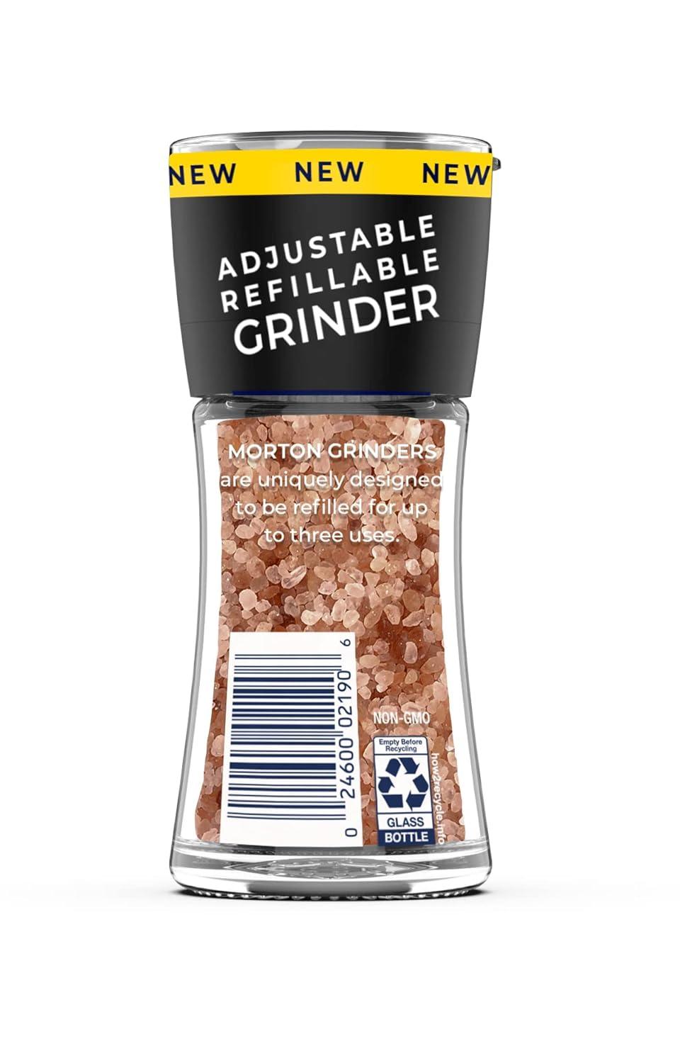 image:imageMorton AllNatural Himalayan Pink Salt Extra Coarse 9 oz Grinder Refill 6Pack for Cooking amp Seasoning25 Ounce Pack of 6
