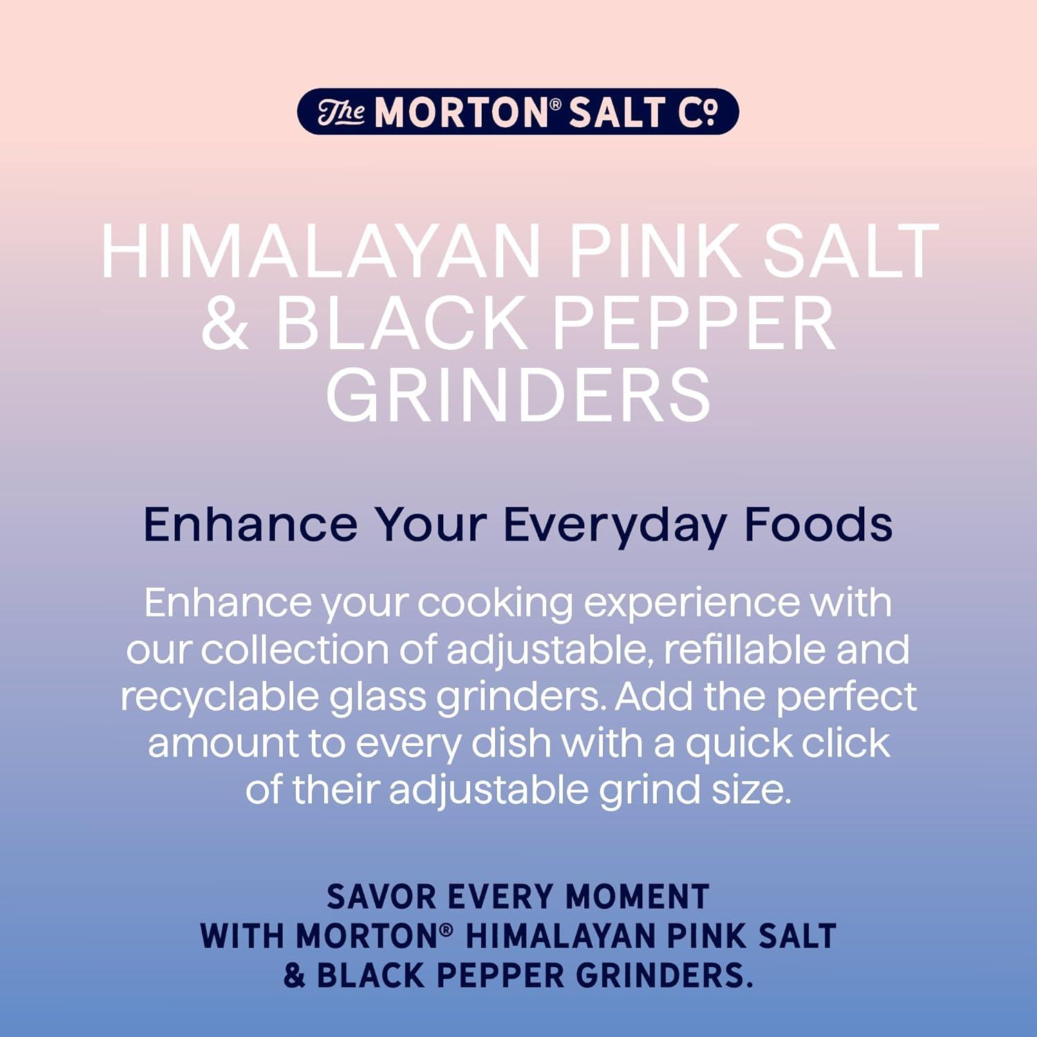 image:imageMorton AllNatural Himalayan Pink Salt Extra Coarse 9 oz Grinder Refill 6Pack for Cooking amp Seasoning37 Ounce Pack of 1