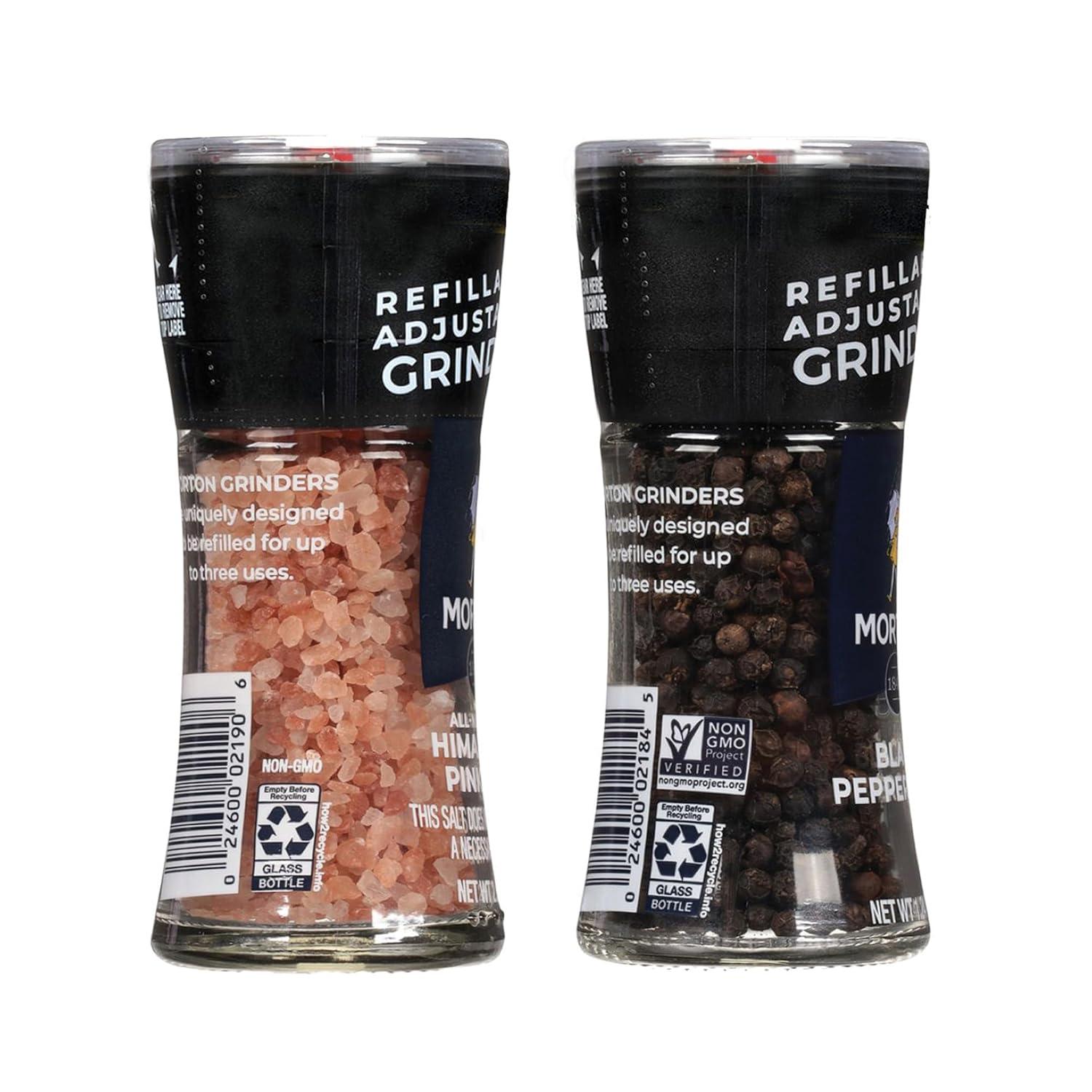 image:imageMorton AllNatural Himalayan Pink Salt Extra Coarse 9 oz Grinder Refill 6Pack for Cooking amp Seasoning37 Ounce Pack of 1