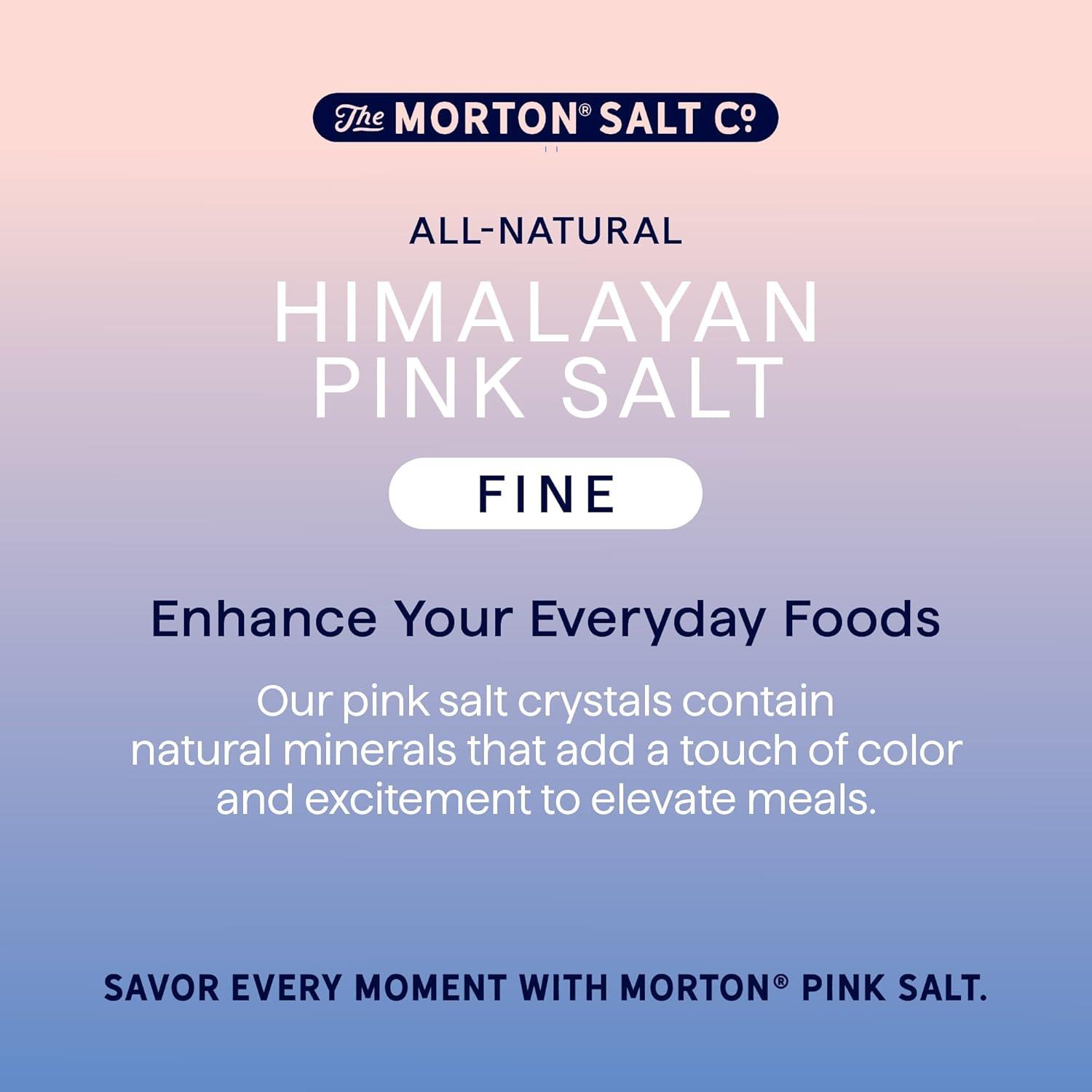 image:imageMorton AllNatural Himalayan Pink Salt Fine 176 oz 2Pack Perfect for Baking Blending amp Cooking176 Ounce Pack of 2