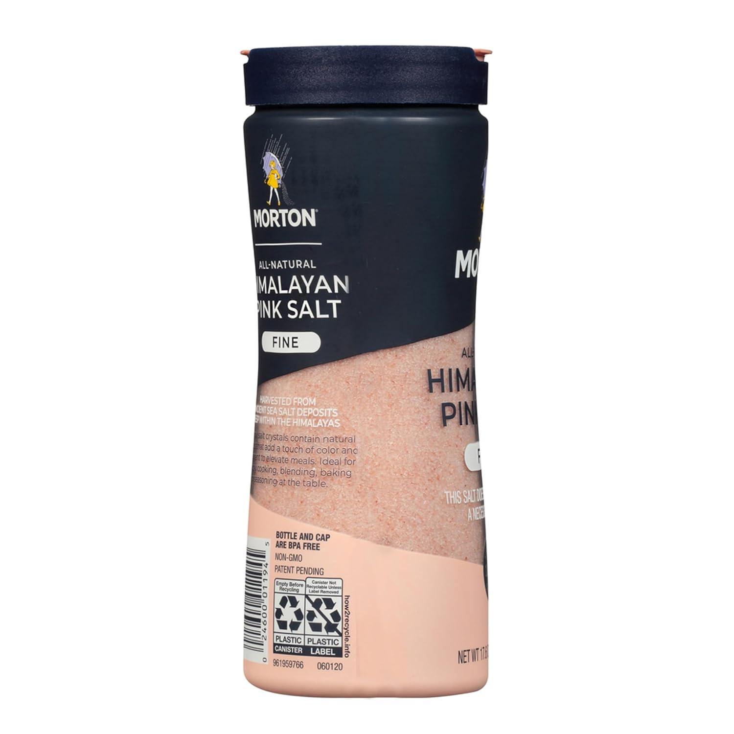 image:imageMorton AllNatural Himalayan Pink Salt Fine 176 oz 2Pack Perfect for Baking Blending amp Cooking176 Ounce Pack of 2
