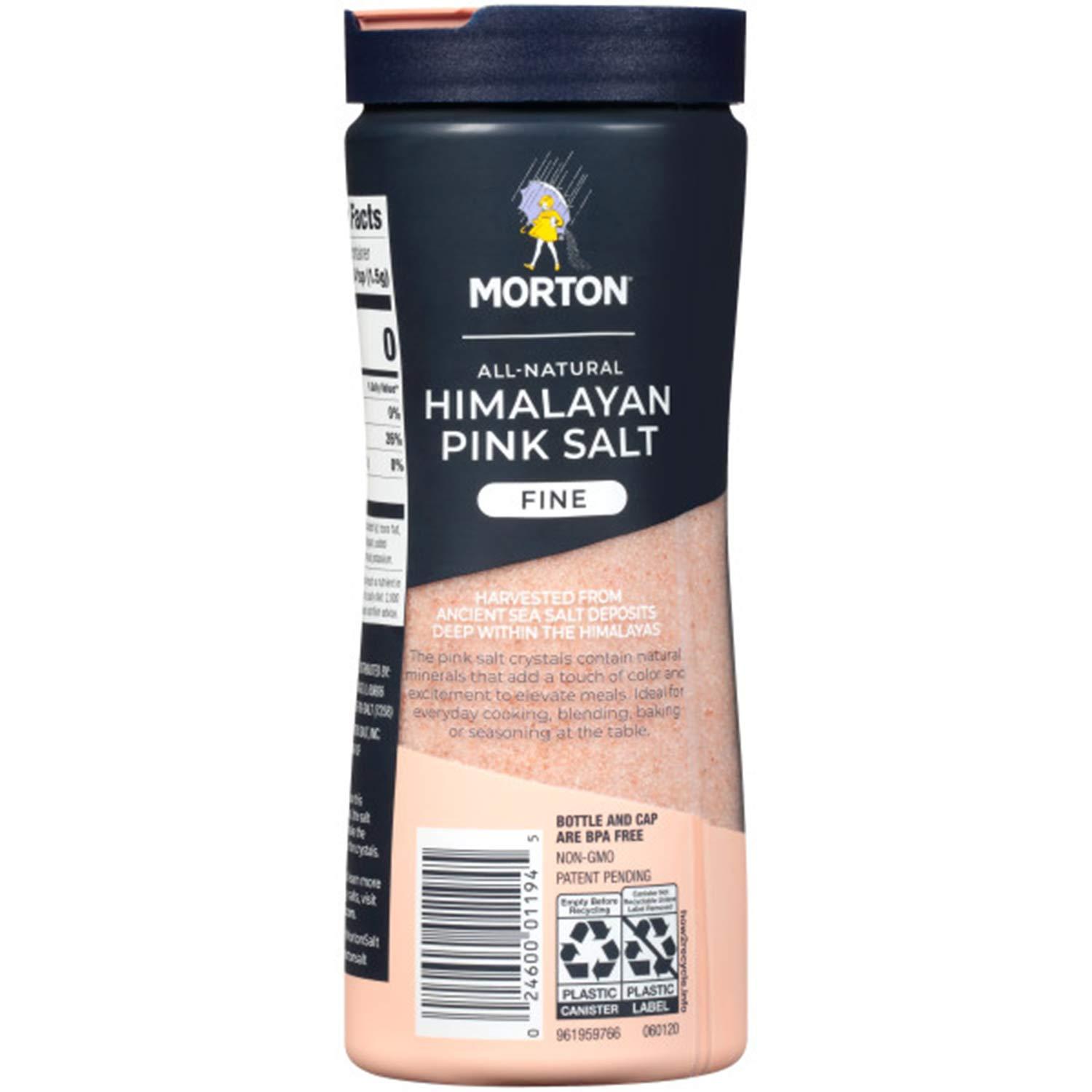 image:imageMorton AllNatural Himalayan Pink Salt Fine 176 oz 2Pack Perfect for Baking Blending amp Cooking176 Ounce Pack of 6