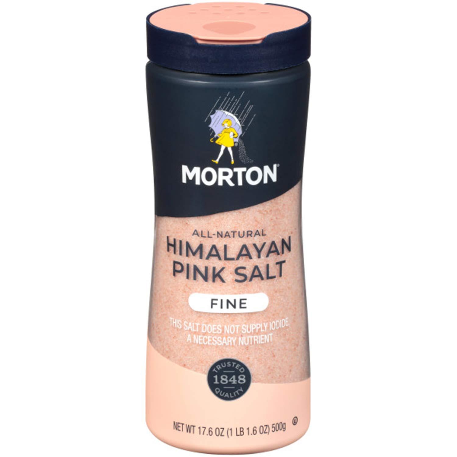 image:imageMorton AllNatural Himalayan Pink Salt Fine 176 oz 2Pack Perfect for Baking Blending amp Cooking176 Ounce Pack of 6