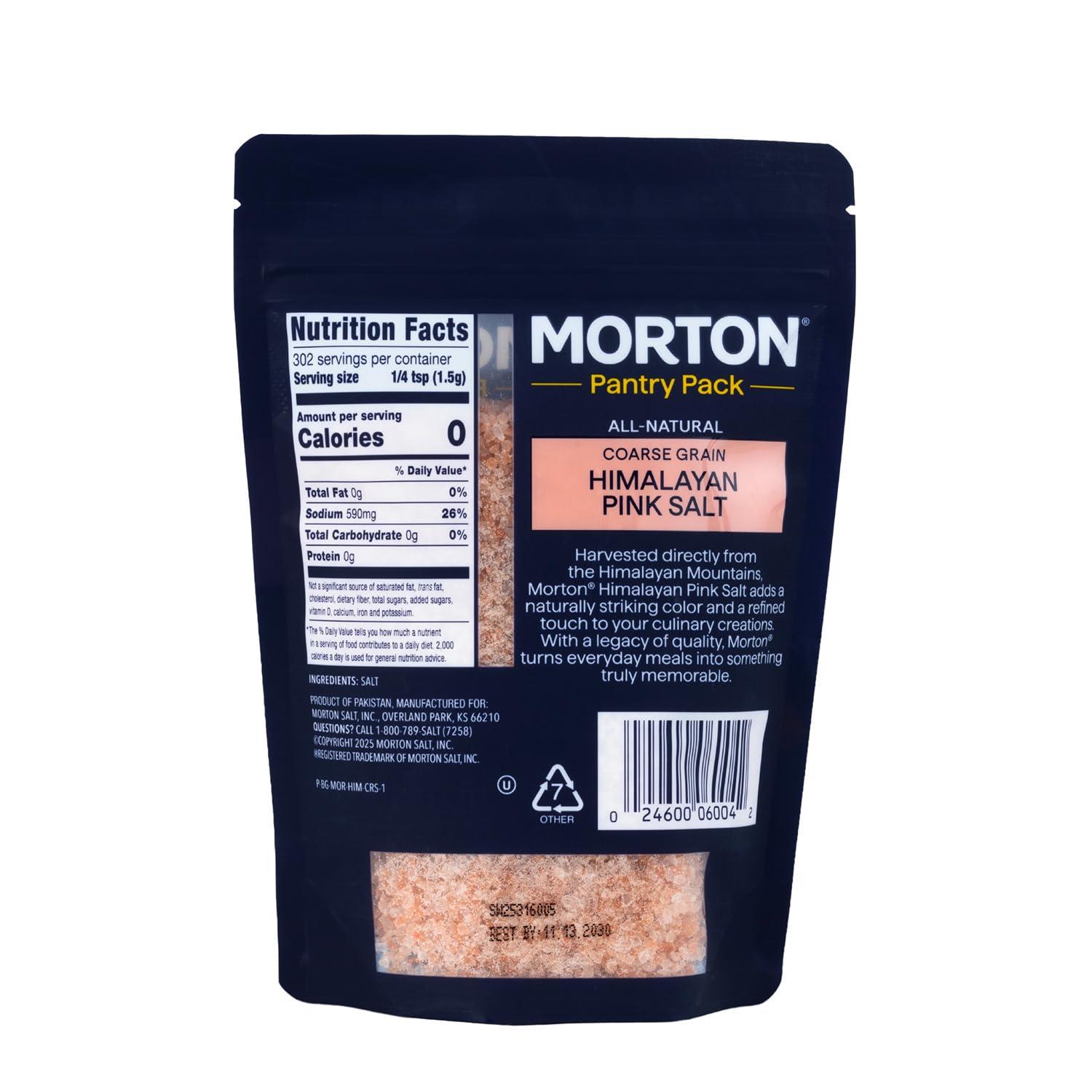 image:imageMorton Himalayan Pink Salt Fine Grain Pink Himalayan Salt 1 lb Pouch16 Ounce Pack of 1