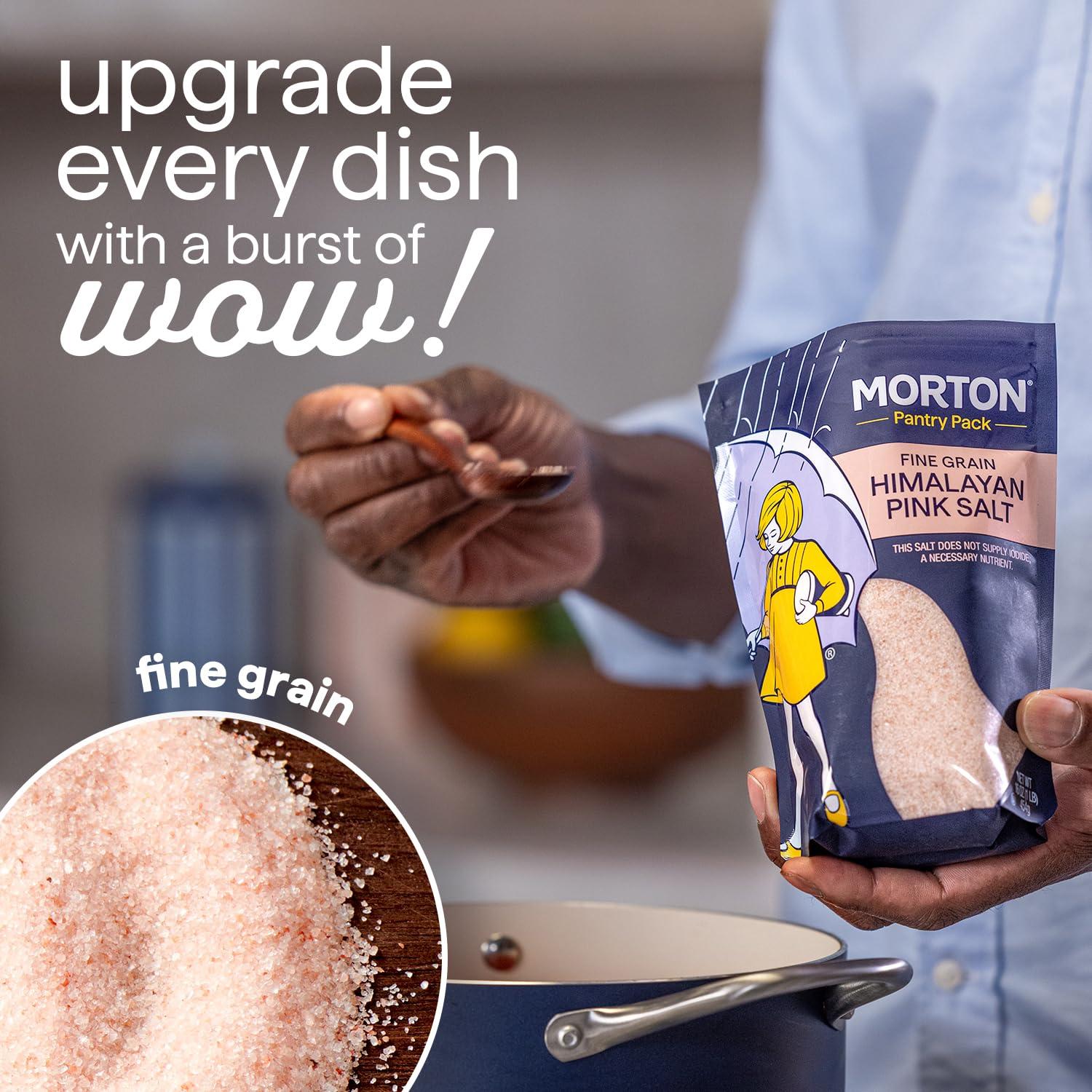 image:imageMorton Himalayan Pink Salt Fine Grain Pink Himalayan Salt 1 lb Pouch16 Ounce Pack of 1