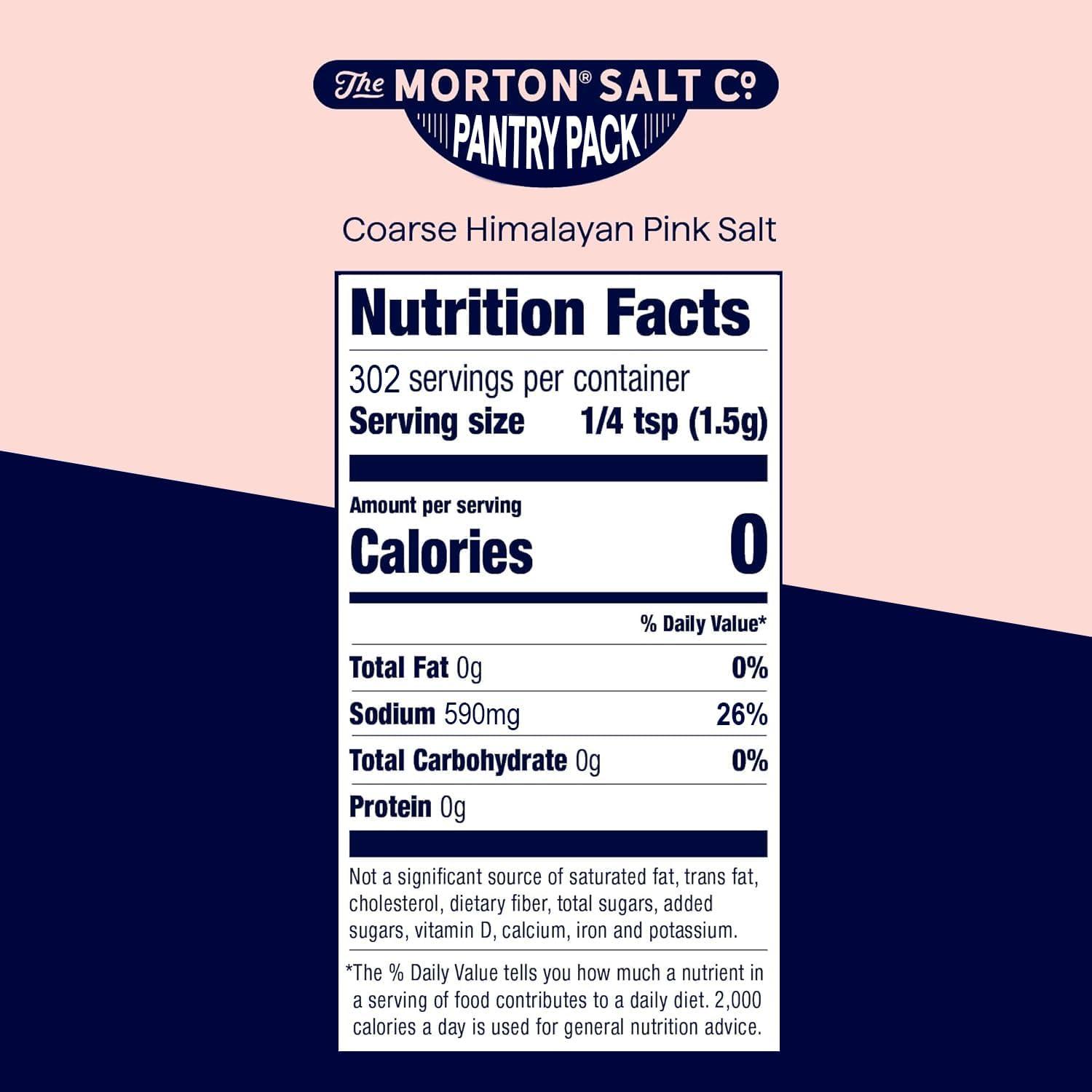 image:imageMorton Himalayan Pink Salt Fine Grain Pink Himalayan Salt 1 lb Pouch16 Ounce Pack of 1