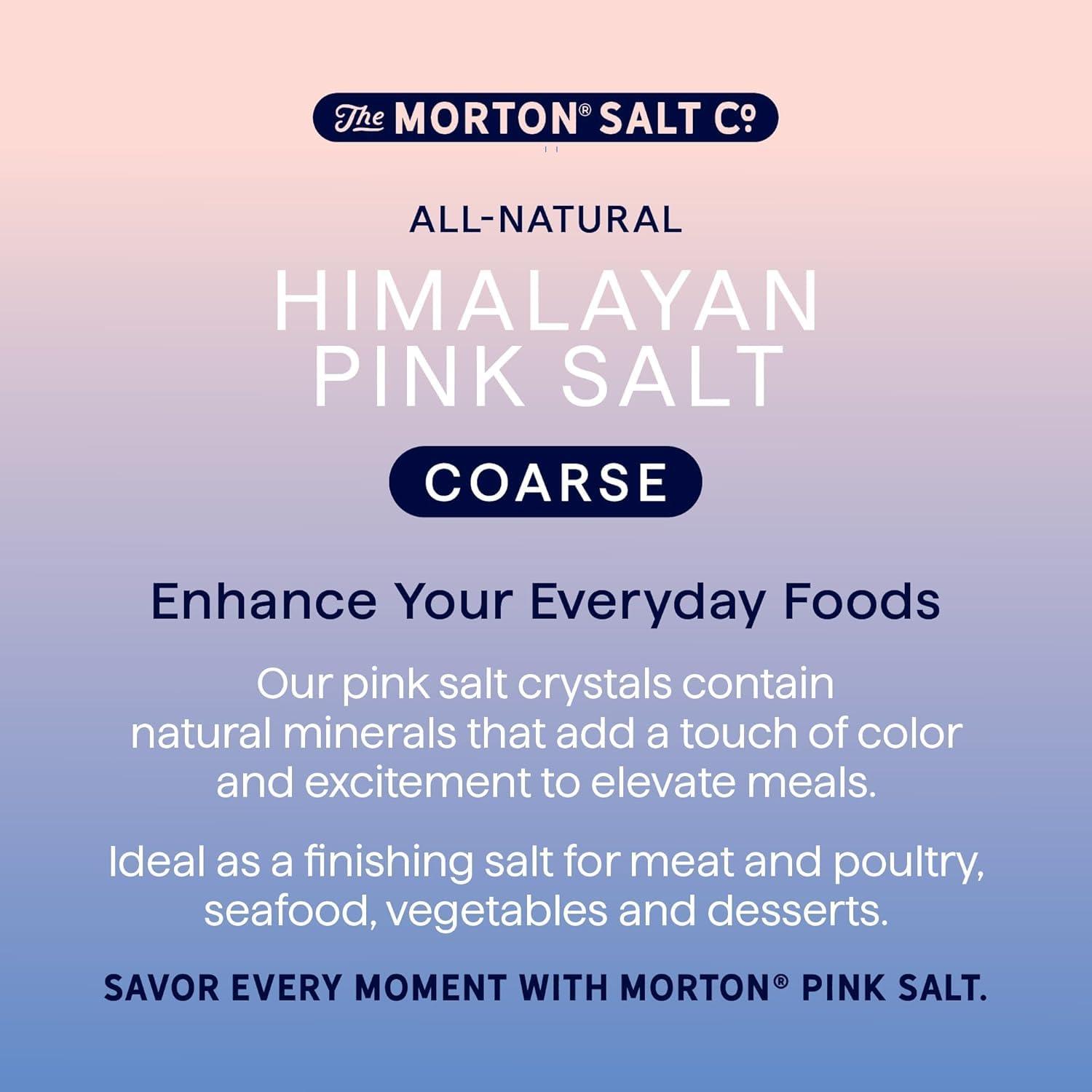 image:imageMorton Himalayan Pink Salt Fine Grain Pink Himalayan Salt 1 lb Pouch16 Ounce Pack of 1