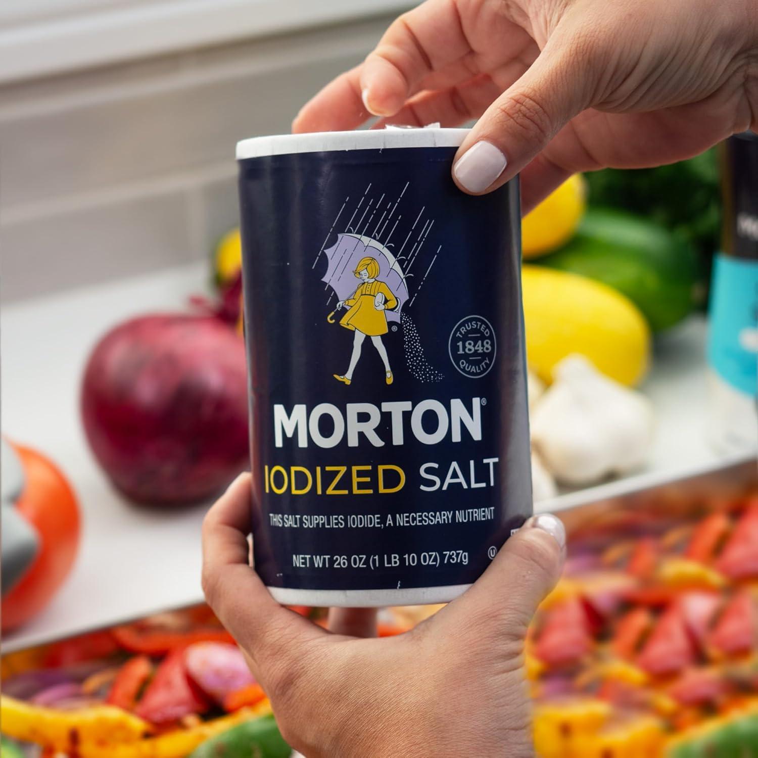 image:imageMorton Iodized Salt AllPurpose 26 oz 2Pack AllPurpose Perfect for Cooking amp Table Use26 Ounce Pack of 3