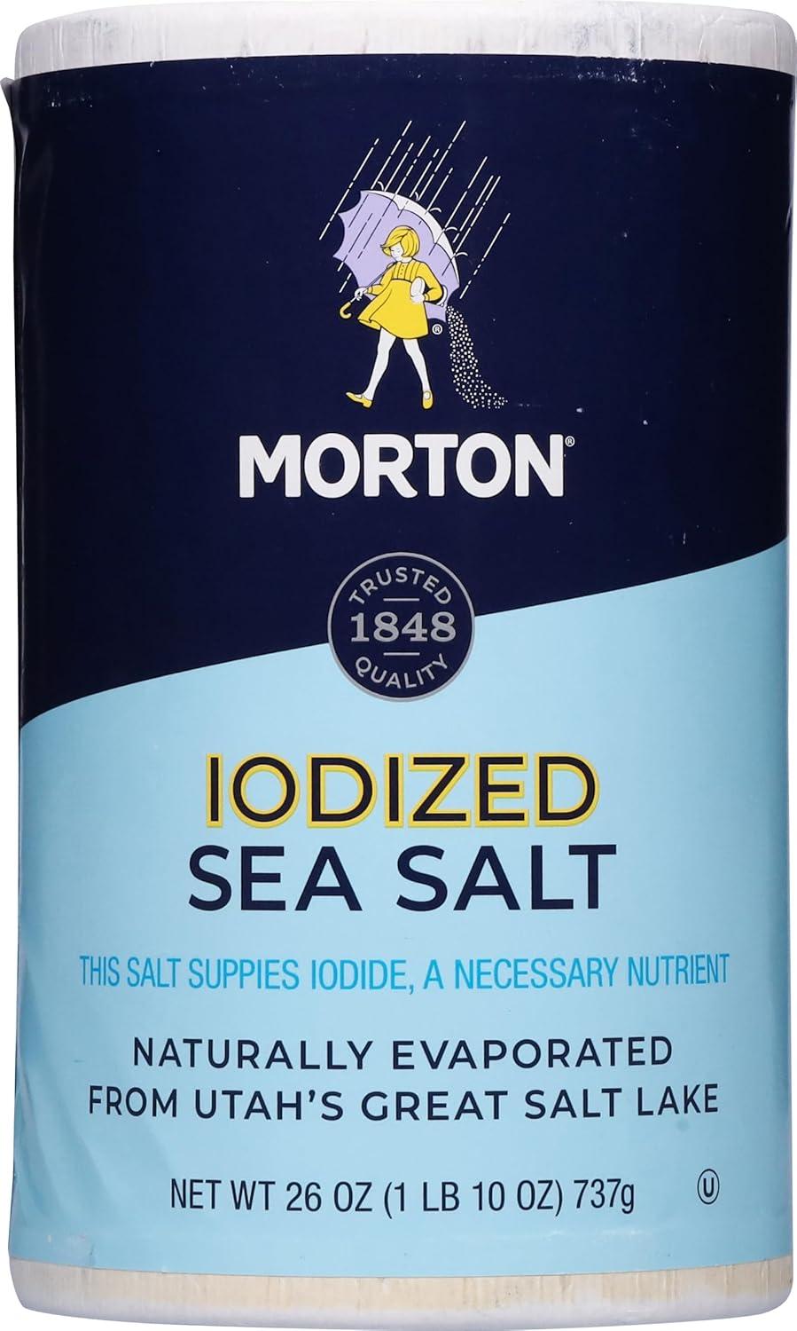 image:imageMorton Iodized Sea Salt Round 26oz 2 Pack