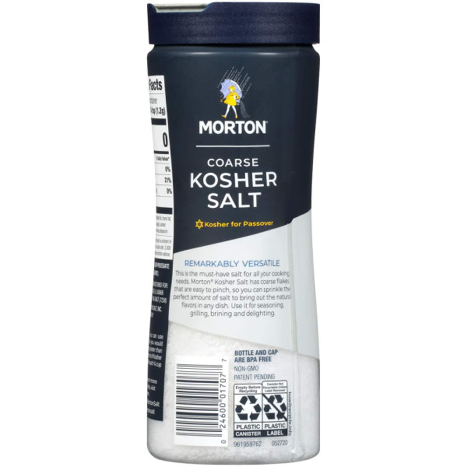 image:imageMorton Kosher Salt Coarse 16 oz 6PackIdeal for Cooking amp Baking16 Ounce Pack of 12