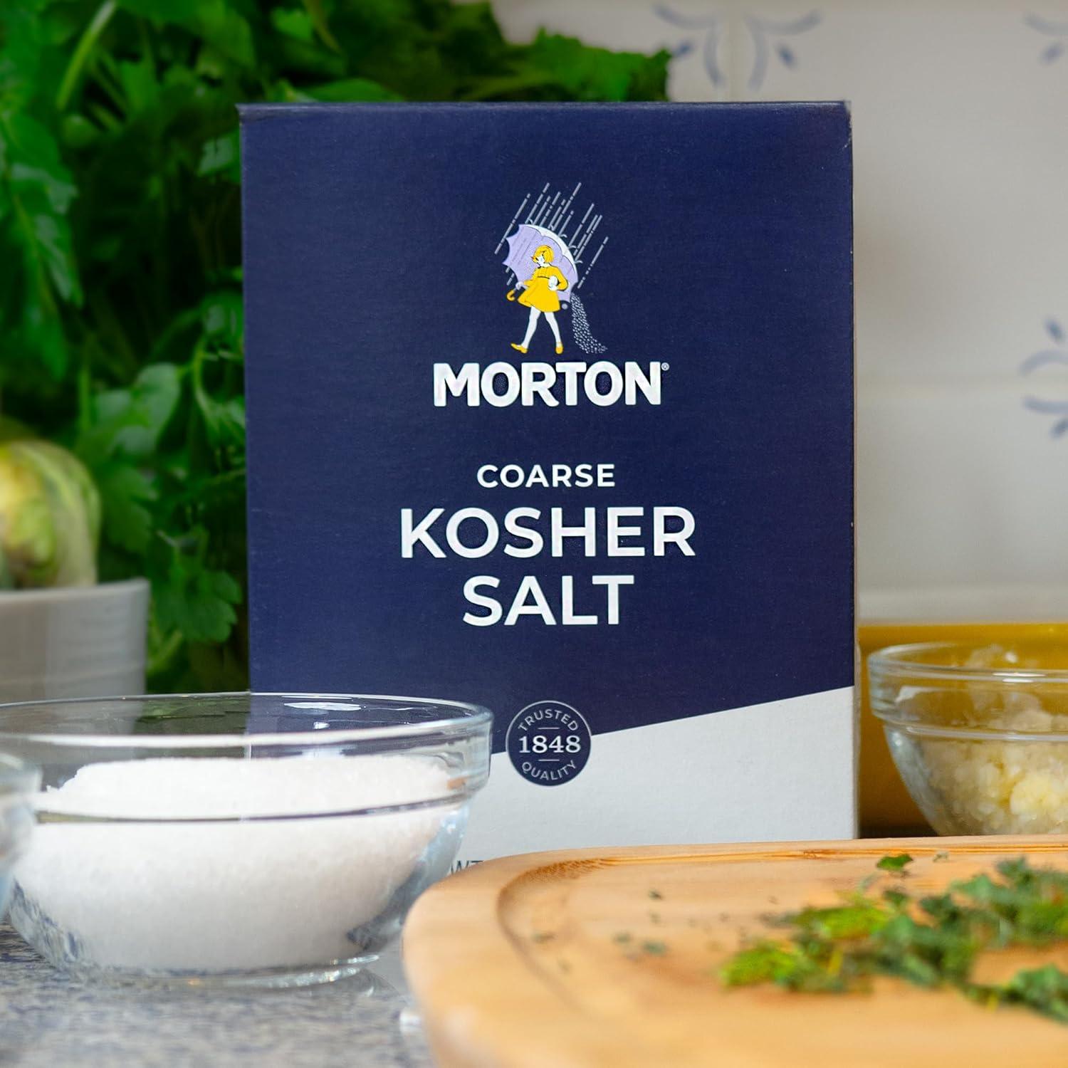 image:imageMorton Kosher Salt Coarse 48 oz 3 lb 2PackIdeal for Cooking amp Baking48 Ounce Pack of 10