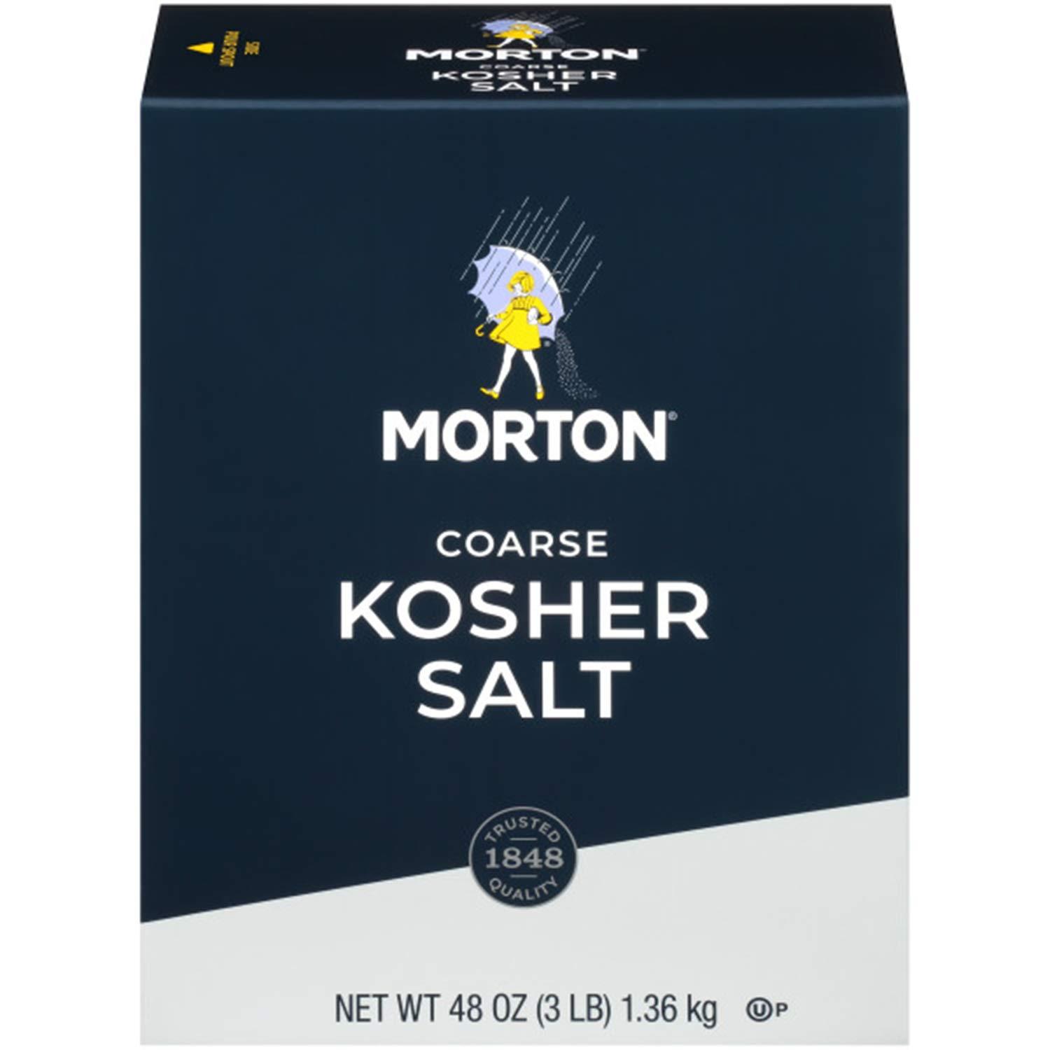 image:imageMorton Kosher Salt Coarse 48 oz 3 lb 2PackIdeal for Cooking amp Baking48 Ounce Pack of 4