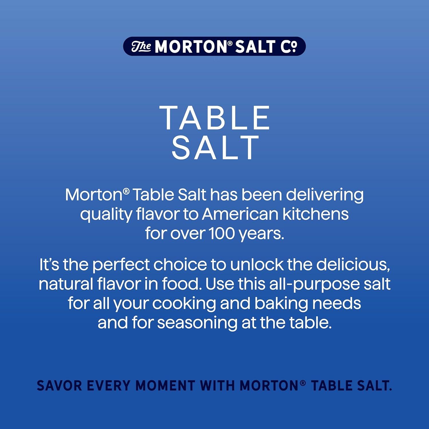 image:imageMorton Plain Salt 26 oz 2Pack AllPurpose NonIodized Salt Perfect for Cooking amp Table Use26 Ounce Pack of 3