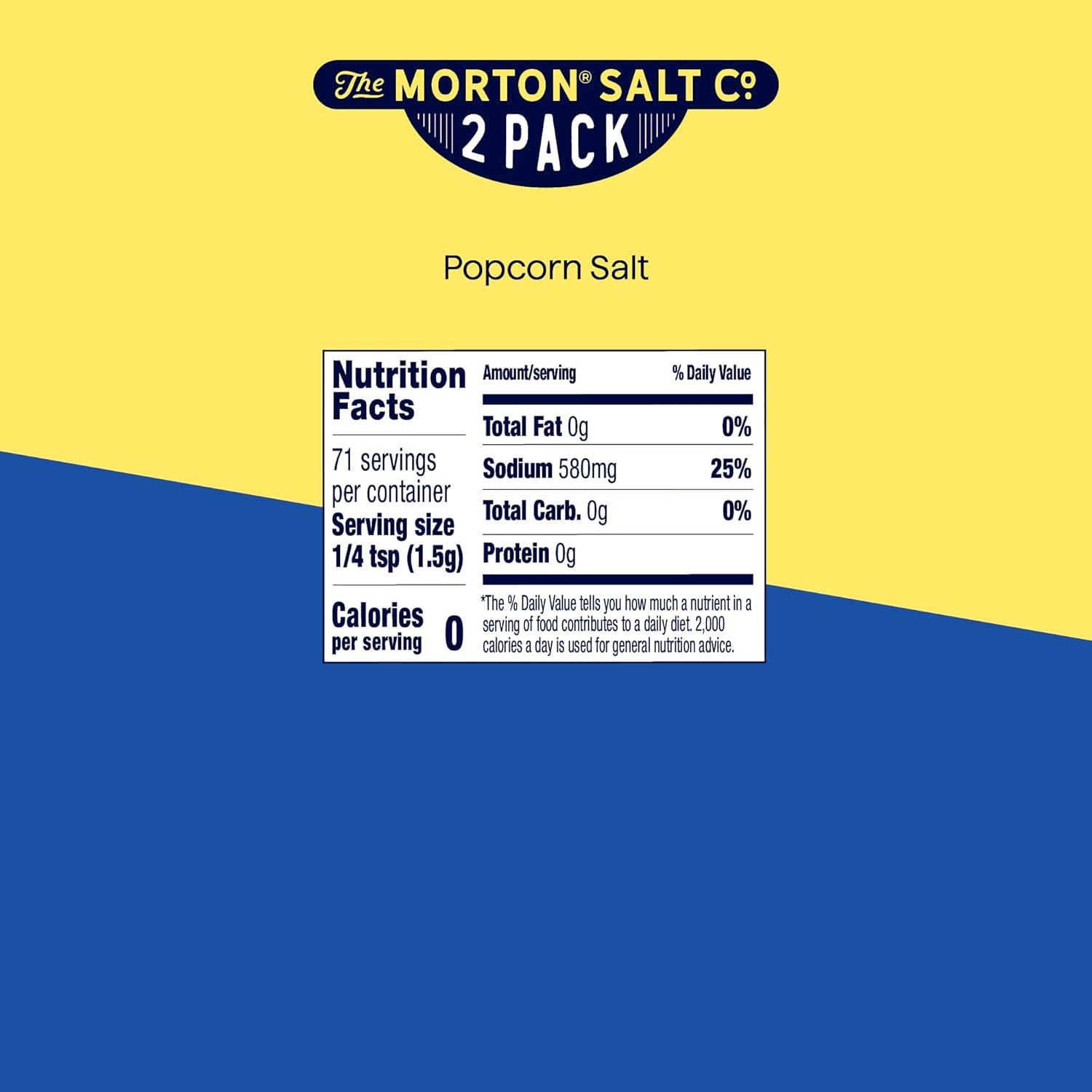 image:imageMorton Popcorn Salt 375 oz 2Pack Perfect for Popcorn amp Seasoning375 Ounce Pack of 2