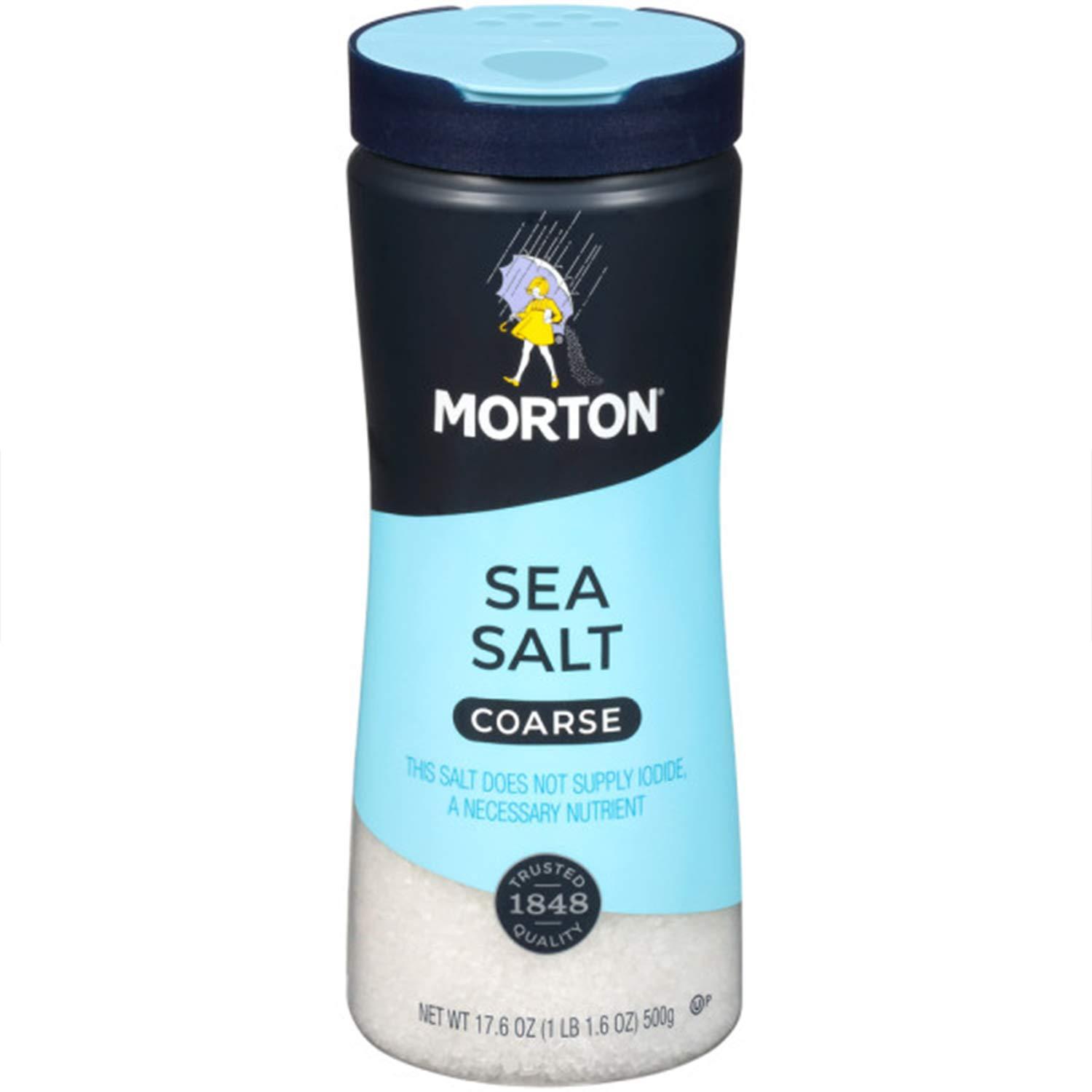 image:imageMorton Sea Salt Coarse 176 oz 2Pack AllNatural Perfect for Cooking amp Finishing293 Ounce Pack of 6
