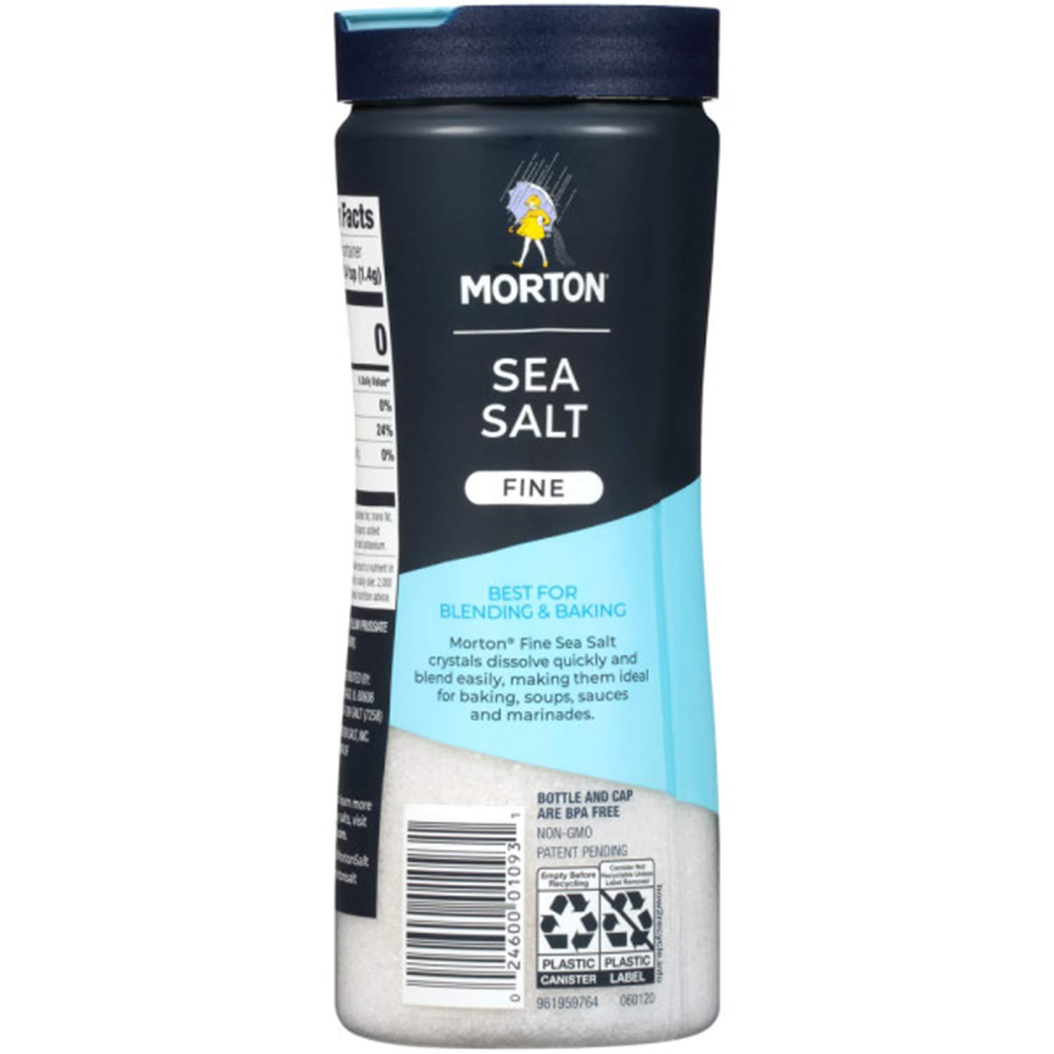 image:imageMorton Sea Salt Fine 176 oz 2Pack AllNatural Perfect for Baking Blending amp Cooking176 Ounce Pack of 12