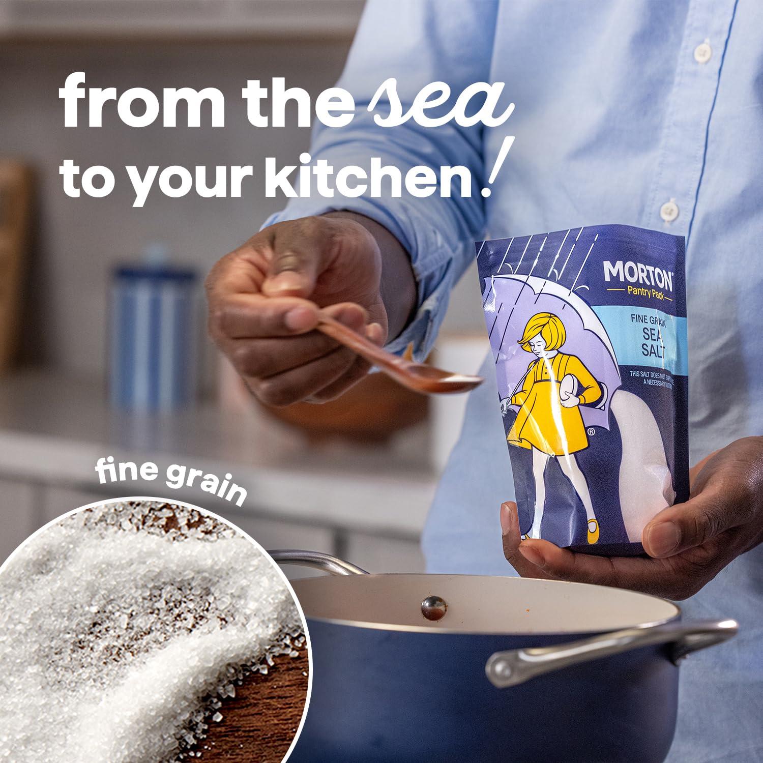 image:imageMorton Sea Salt Fine Grain Fine Sea Salt 1 lb Pouch16 Ounce Pack of 1