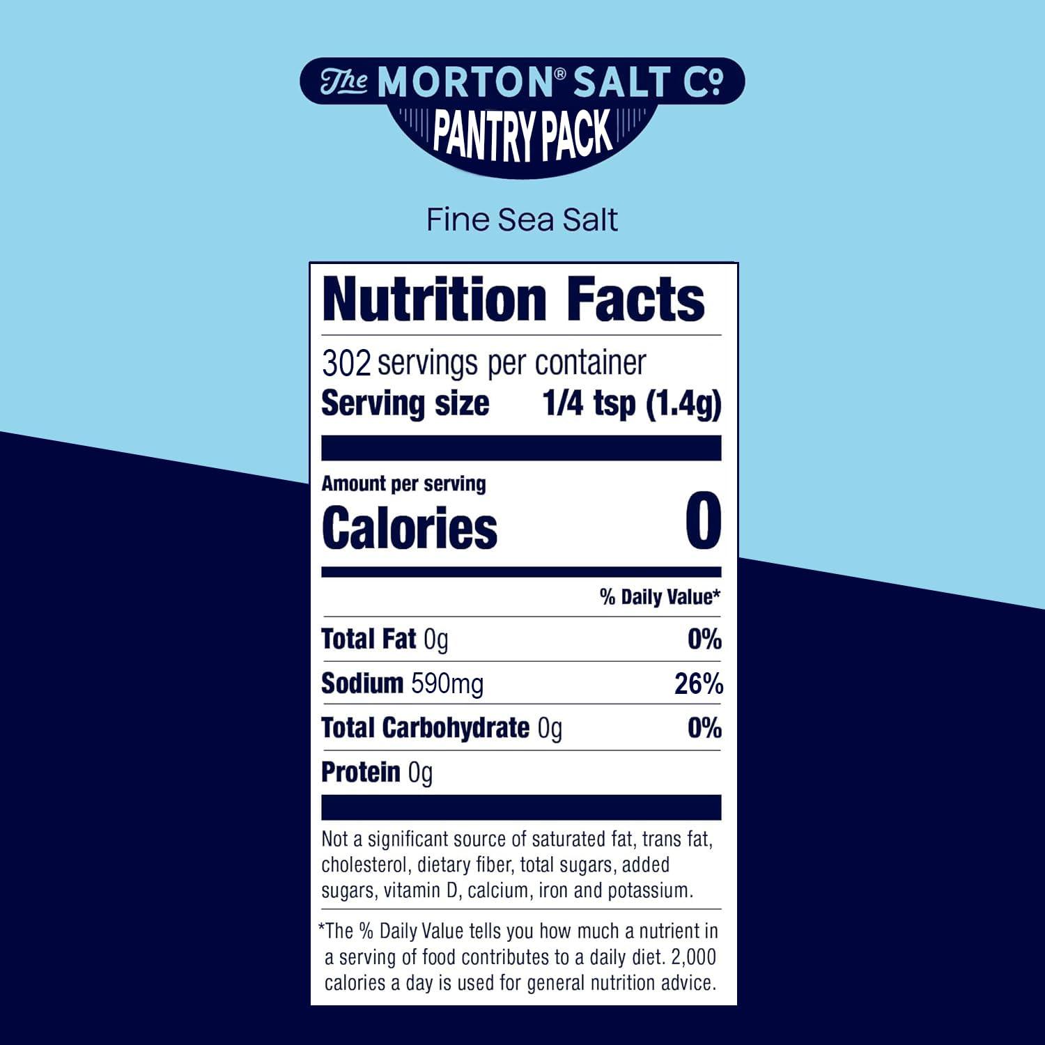 image:imageMorton Sea Salt Fine Grain Fine Sea Salt 1 lb Pouch16 Ounce Pack of 1