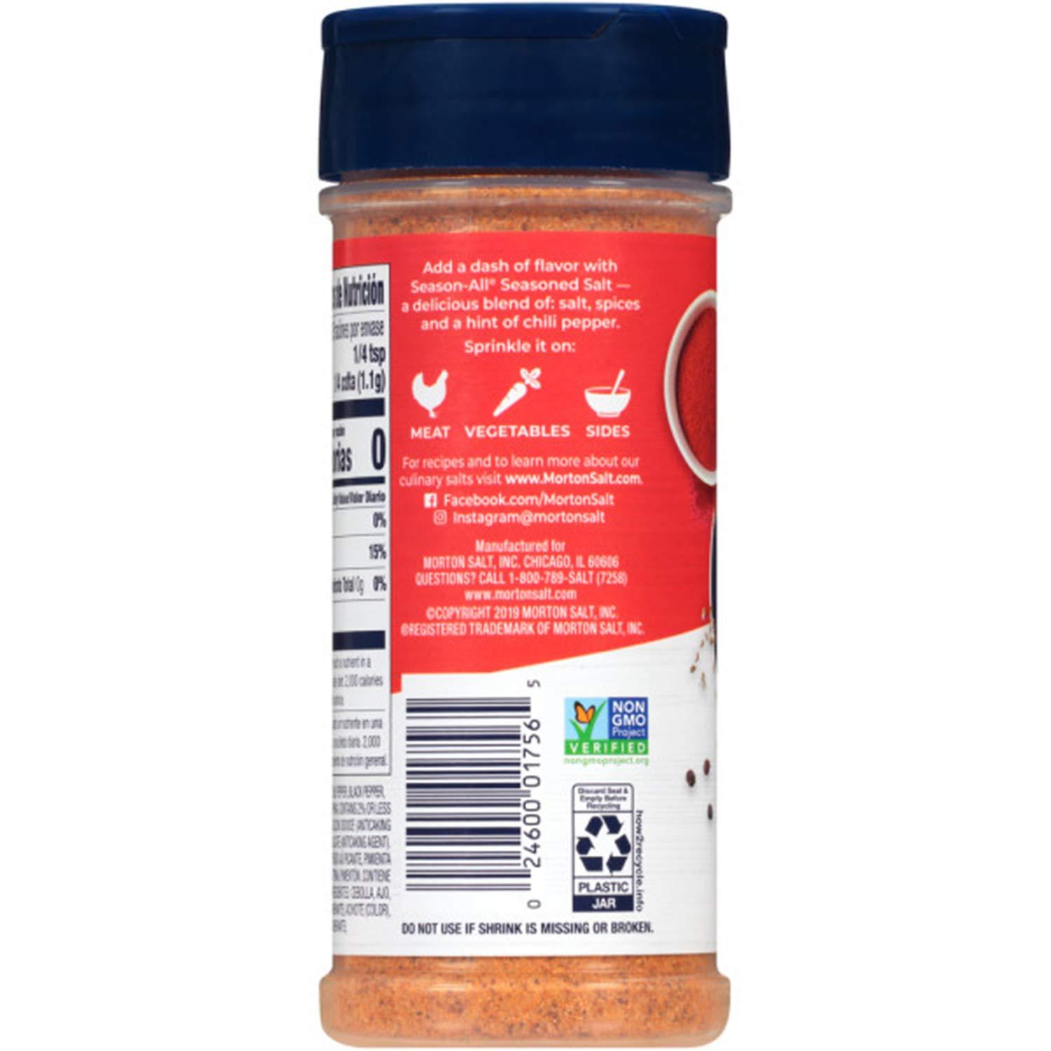 image:imageMorton SeasonAll Seasoned Salt 325 oz 12Pack Great for Cooking Seasoning amp Flavoring8 Ounce Pack of 6