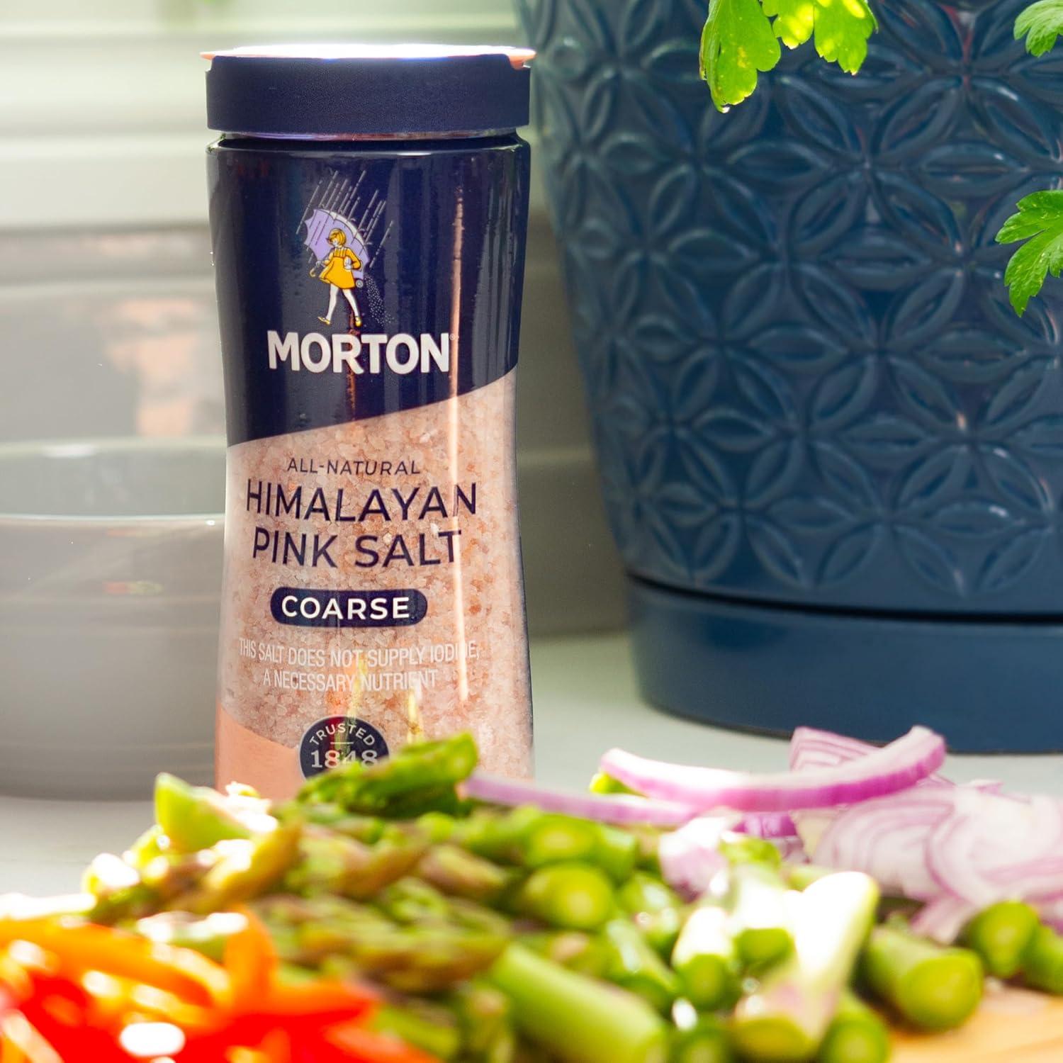 image:imageMorton Shaker Set Fine Sea Salt 176 oz amp Fine Himalayan Pink Salt 176 oz 2Pack AllNatural Perfect for Baking Blending amp CookingHimalayan Pink Salt Fine and Coarse