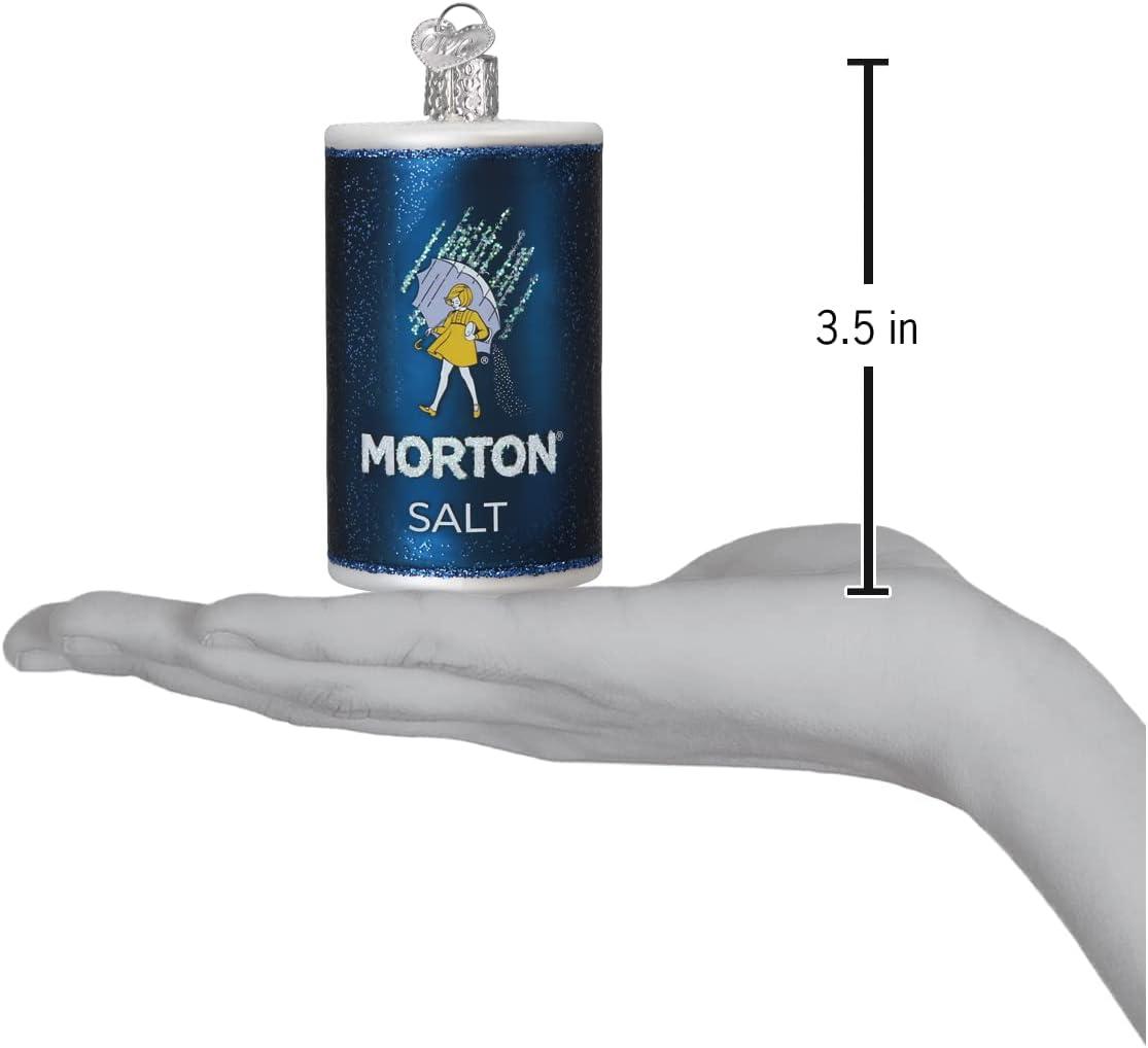 image:imageOld World Christmas Morton Salt Can Glass Blown Ornament for Christmas Tree Handcrafted Holiday Decoration Food CollectionMorton Salt