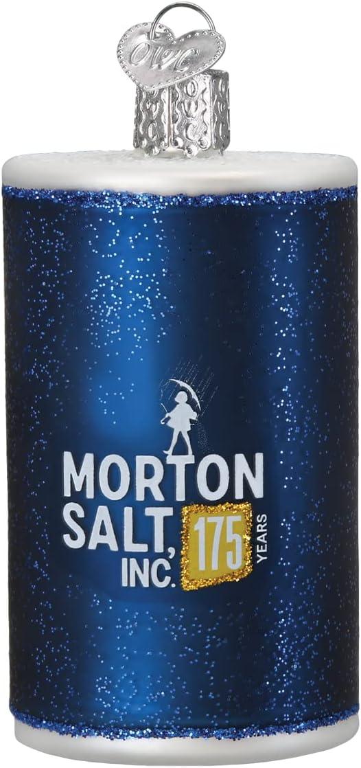 image:imageOld World Christmas Morton Salt Can Glass Blown Ornament for Christmas Tree Handcrafted Holiday Decoration Food CollectionMorton Salt