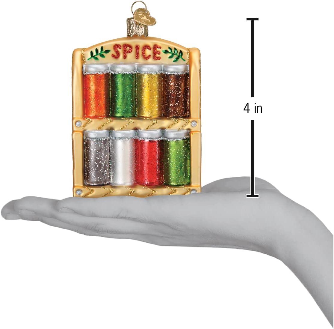 image:imageOld World Christmas Morton Salt Can Glass Blown Ornament for Christmas Tree Handcrafted Holiday Decoration Food CollectionSpice Rack