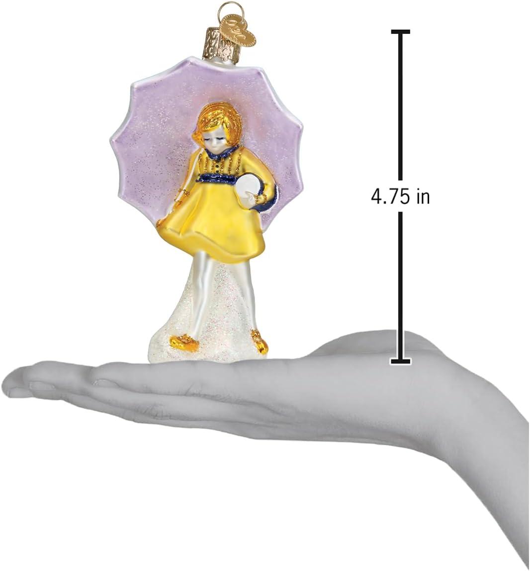 image:imageOld World Christmas Morton Umbrella Girl Glass Blown Ornament for Christmas Tree Handcrafted Holiday Decoration Kitchen Collection