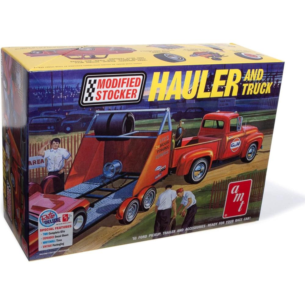 image:imageAMT Ford Louisville Short Hauler Morton Salt 125 Scale Model Kit1953 Ford Pickup Modified Stocker Hauler Gulf