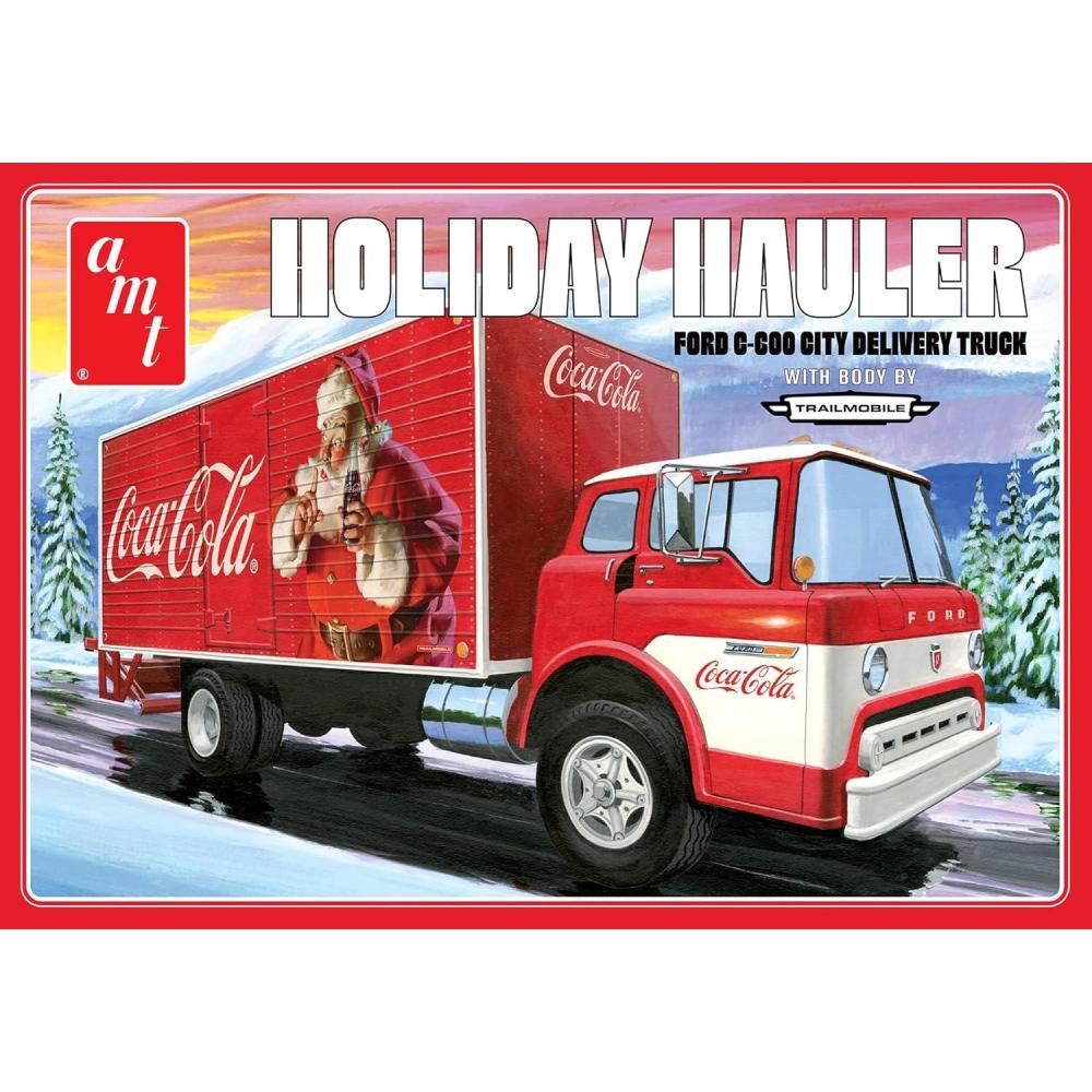 image:imageAMT Ford Louisville Short Hauler Morton Salt 125 Scale Model KitFord C600 City Holiday Delivery Truck CocaCola