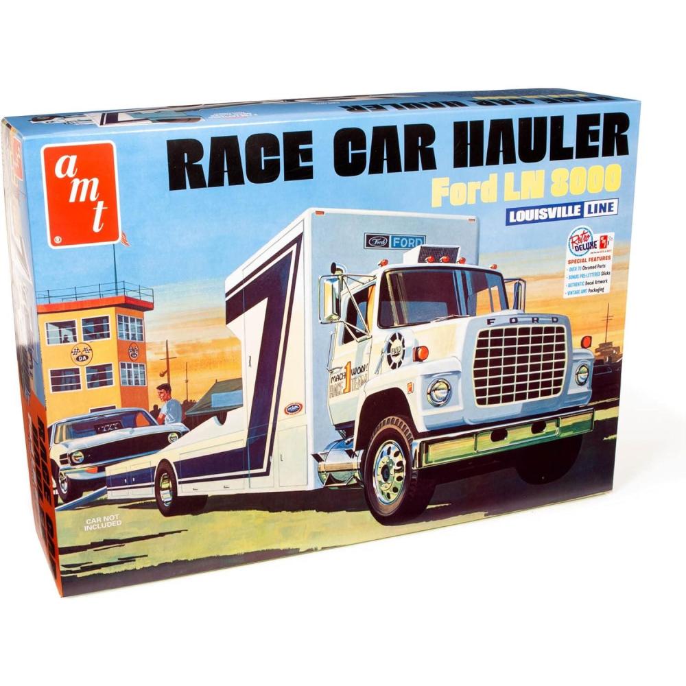 image:imageAMT Ford Louisville Short Hauler Morton Salt 125 Scale Model KitFord LN 8000 Race Car Hauler