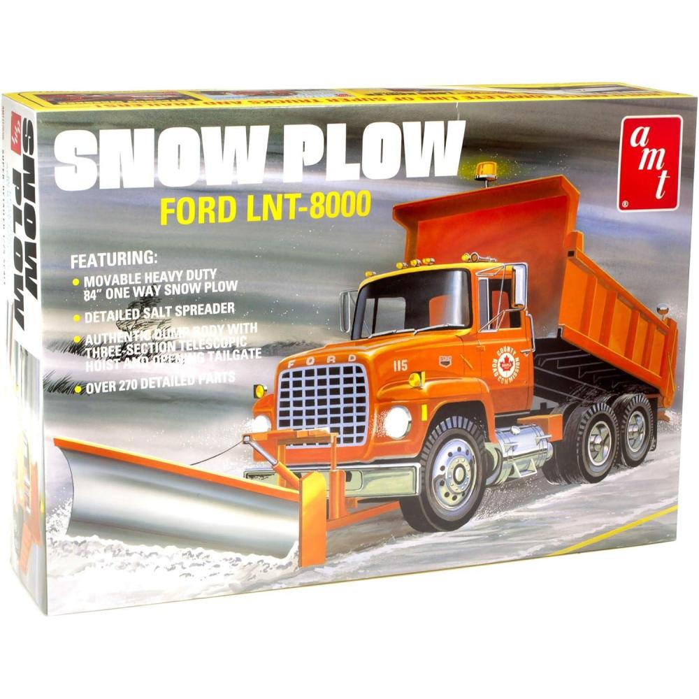image:imageAMT Ford Louisville Short Hauler Morton Salt 125 Scale Model KitFord LNT8000 Snow Plow