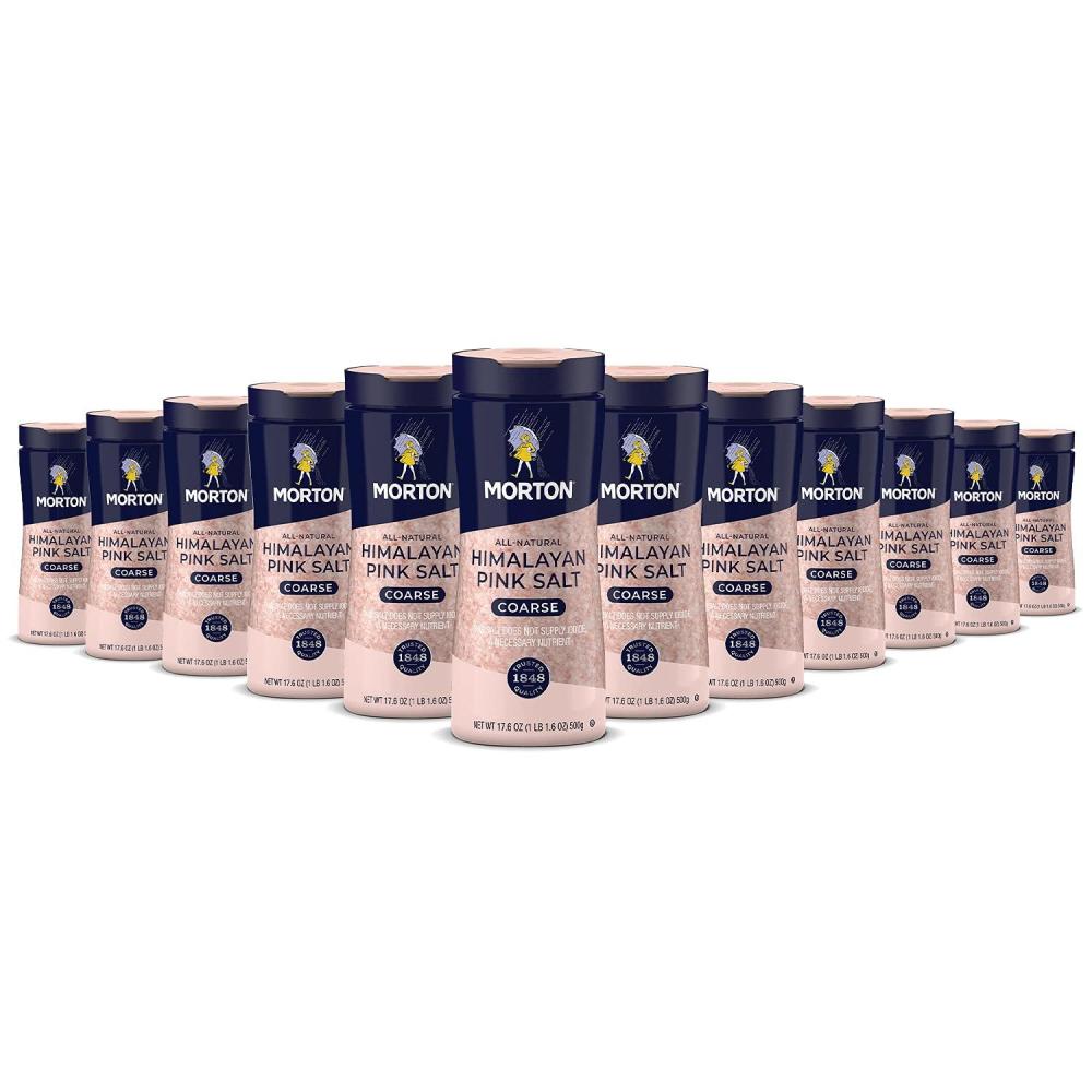 image:imageMorton AllNatural Himalayan Pink Salt Coarse 176 oz 2Pack Perfect for Cooking amp Finishing176 Ounce Pack of 12