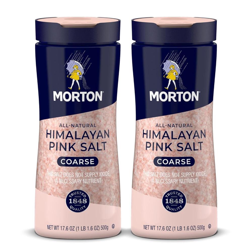 image:imageMorton AllNatural Himalayan Pink Salt Coarse 176 oz 2Pack Perfect for Cooking amp Finishing176 Ounce Pack of 2