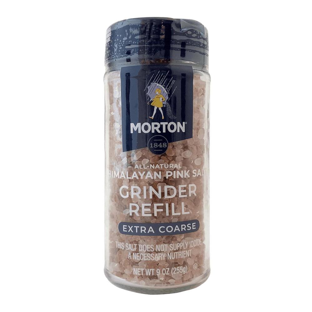 image:imageMorton AllNatural Himalayan Pink Salt Extra Coarse 9 oz Grinder Refill 6Pack for Cooking amp Seasoning9 Ounce Pack of 6
