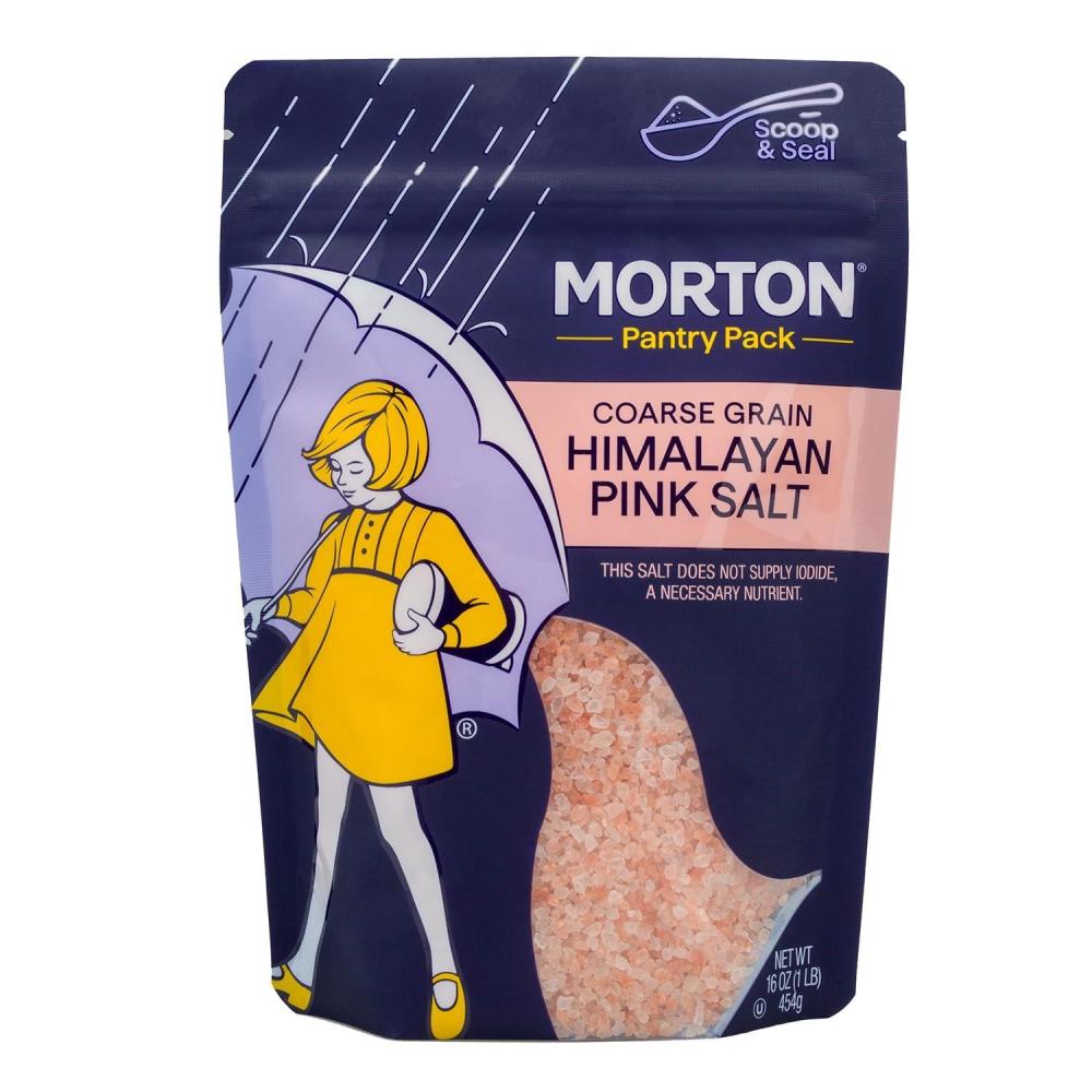image:imageMorton Himalayan Pink Salt Fine Grain Pink Himalayan Salt 1 lb Pouch16 Ounce Pack of 1