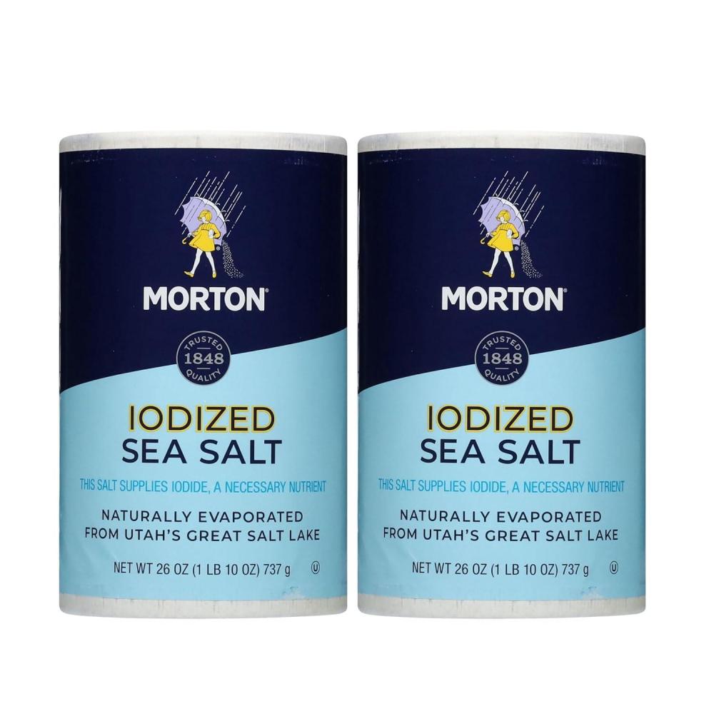 image:imageMorton Iodized Sea Salt Round 26oz 2 Pack