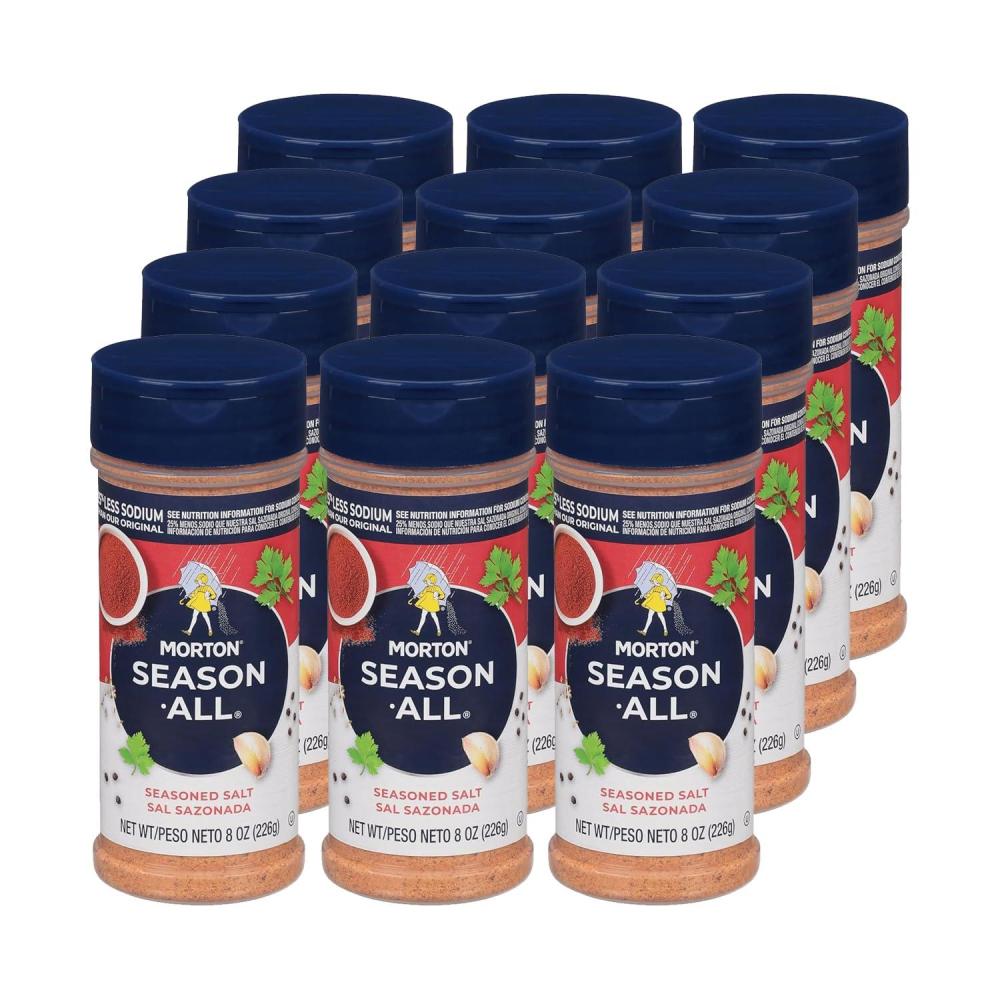 image:imageMorton SeasonAll Seasoned Salt 325 oz 12Pack Great for Cooking Seasoning amp Flavoring8 Ounce Pack of 12