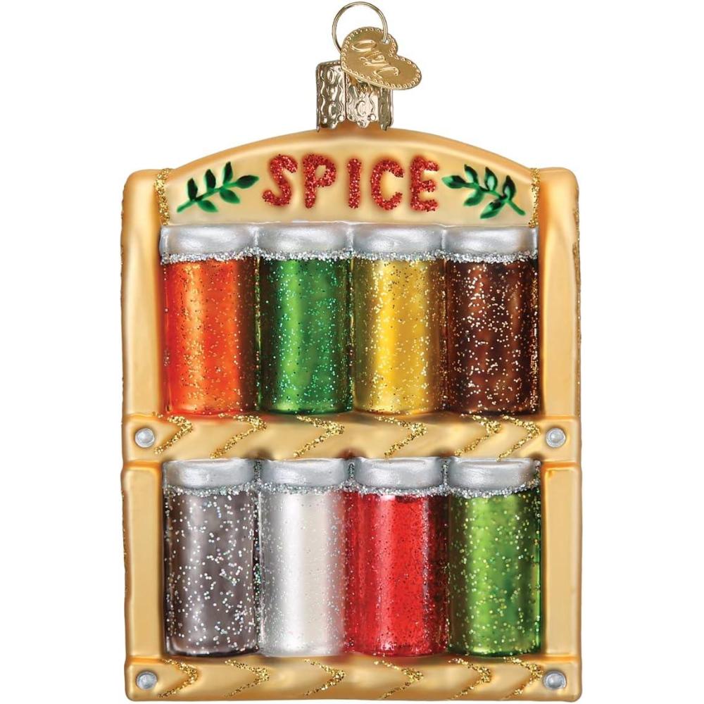 image:imageOld World Christmas Morton Salt Can Glass Blown Ornament for Christmas Tree Handcrafted Holiday Decoration Food CollectionSpice Rack