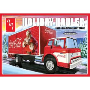 AMT Ford Louisville Short Hauler Morton Salt 1:25 Scale Model Kit(Ford C-600 City Holiday Delivery Truck Coca-Cola)