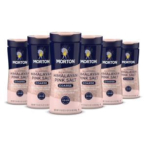 Morton All-Natural Himalayan Pink Salt, Coarse, 17.6 Ounce (Pack of 6)(Coarse)