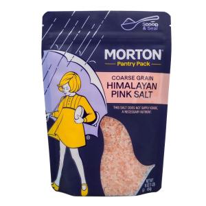 Morton Himalayan Pink Salt Fine Grain, Pink Himalayan Salt, 1 lb., Pouch(16 Ounce (Pack of 1))
