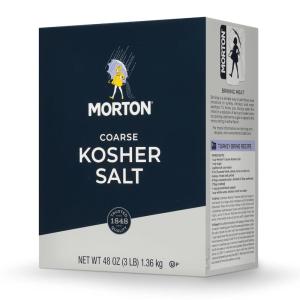 Morton Kosher Salt, Coarse (48 oz / 3 lb), 2-Pack,Ideal for Cooking & Baking(48 Ounce (Pack of 1))